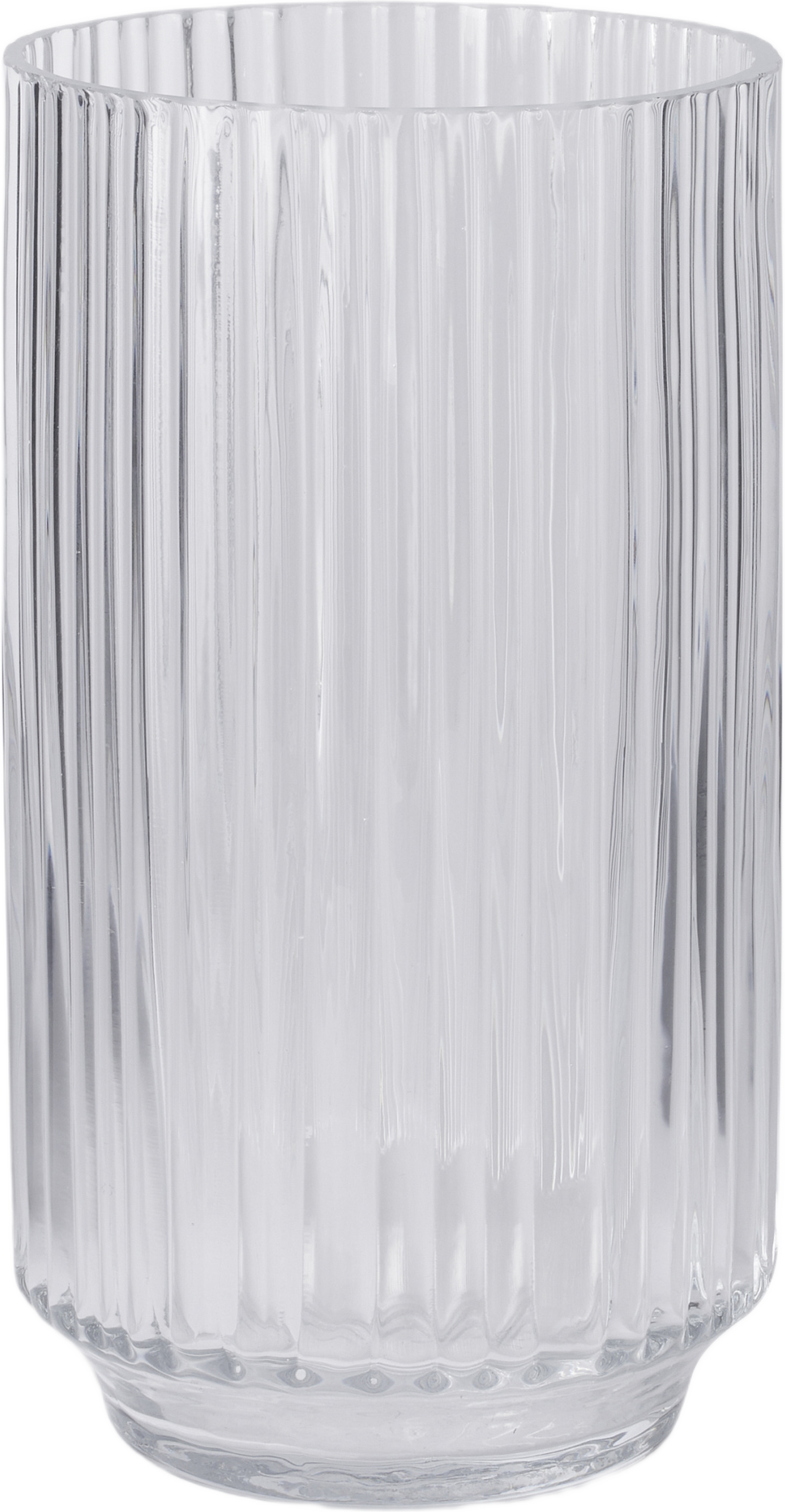 Vas i rillat glas BONNIE 21 cm