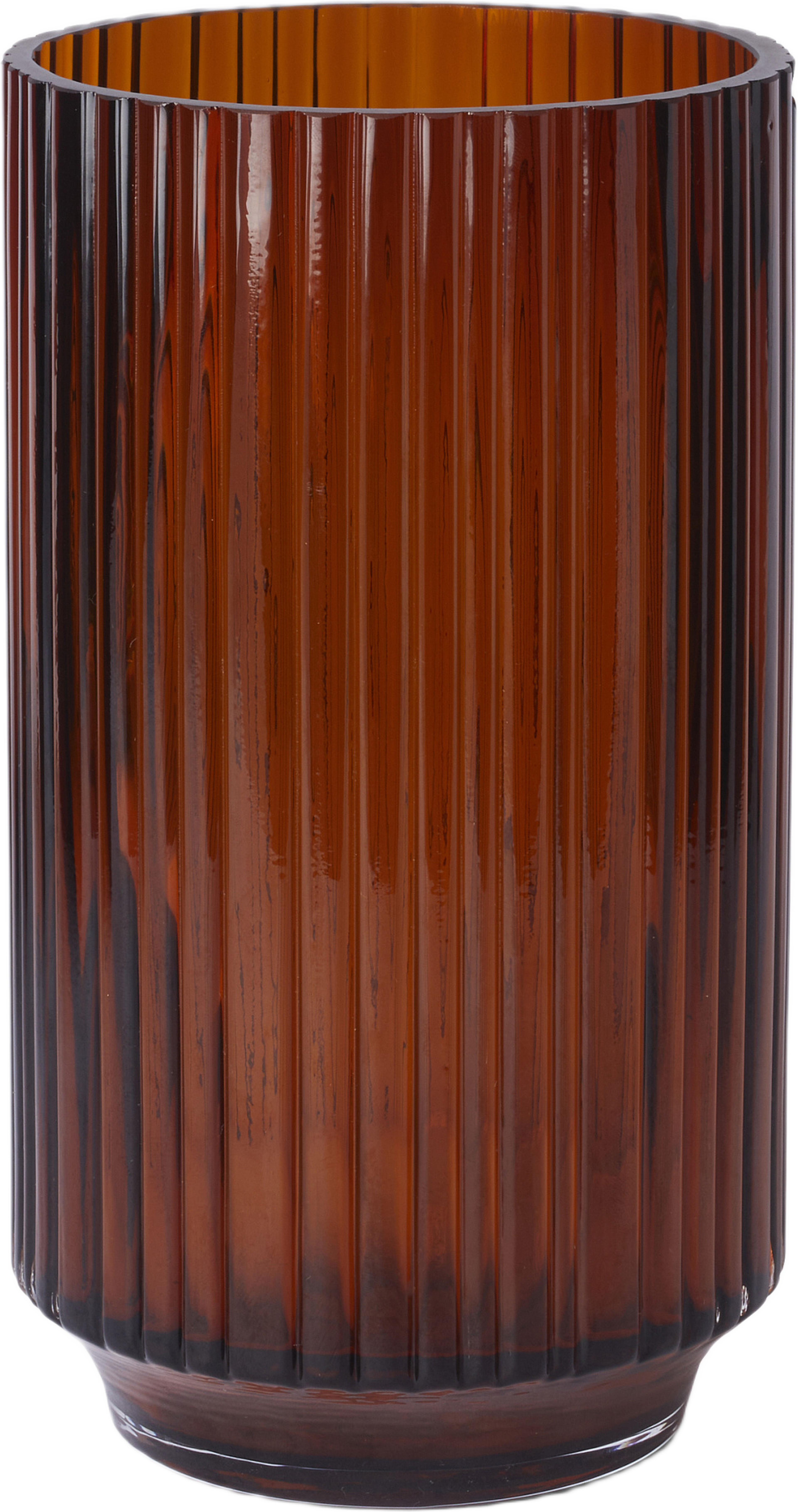 Vas i rillat glas BONNIE 21 cm