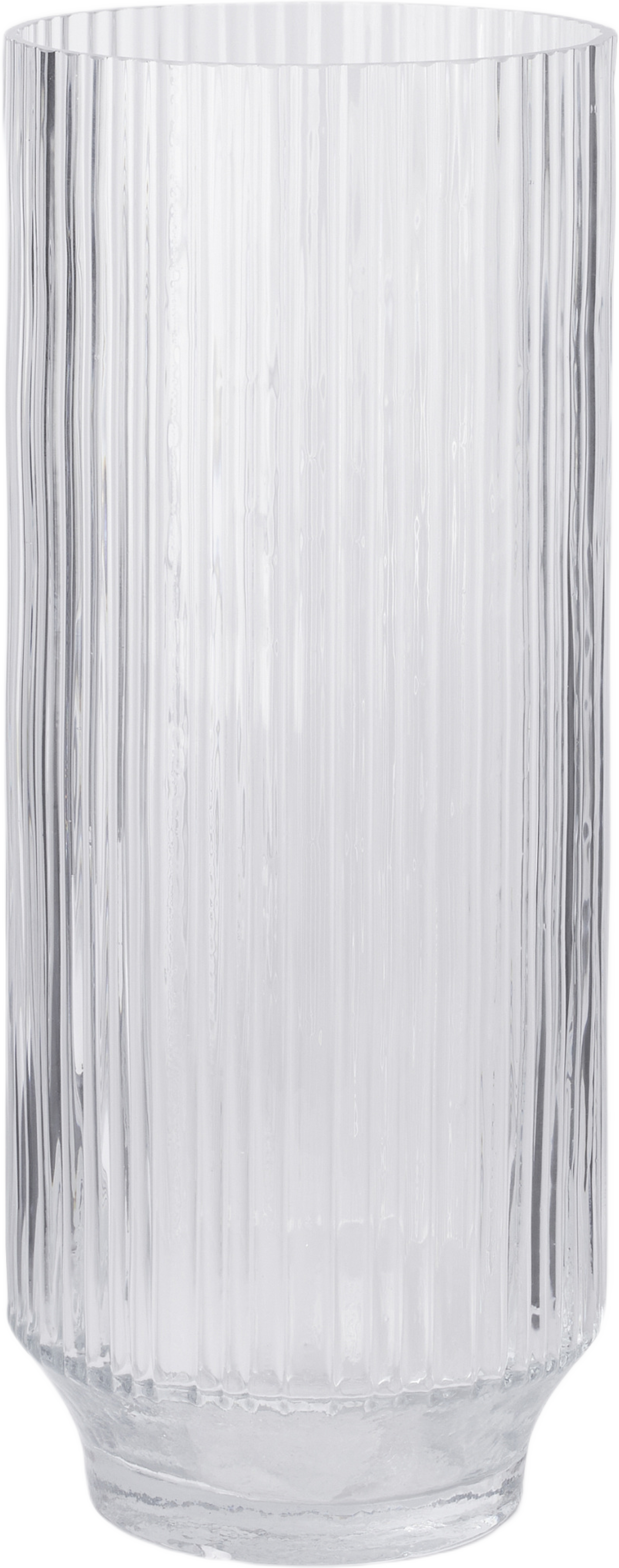 Vas i rillat glas BONNIE 37 cm