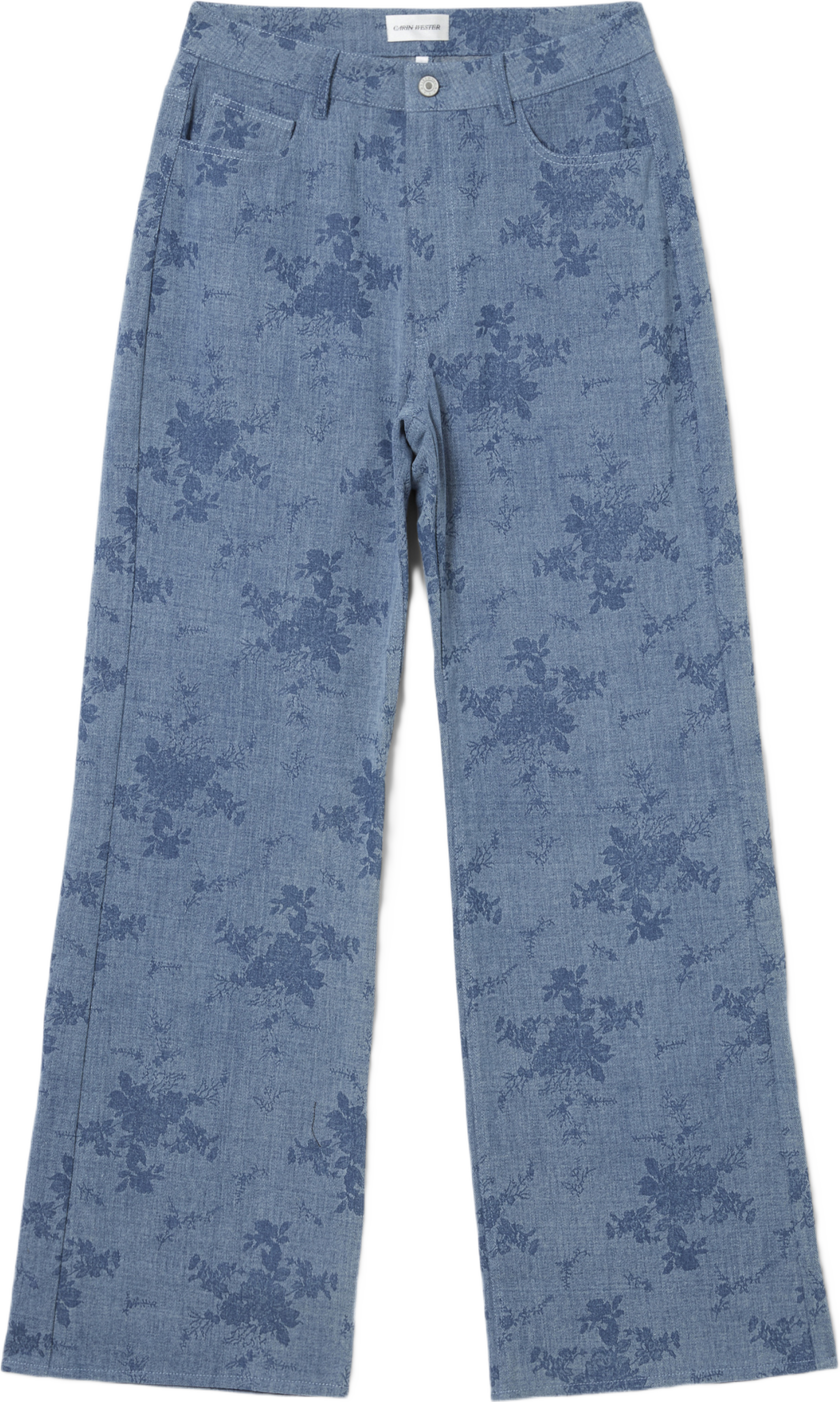Raka jeans med blomprint CALLIE