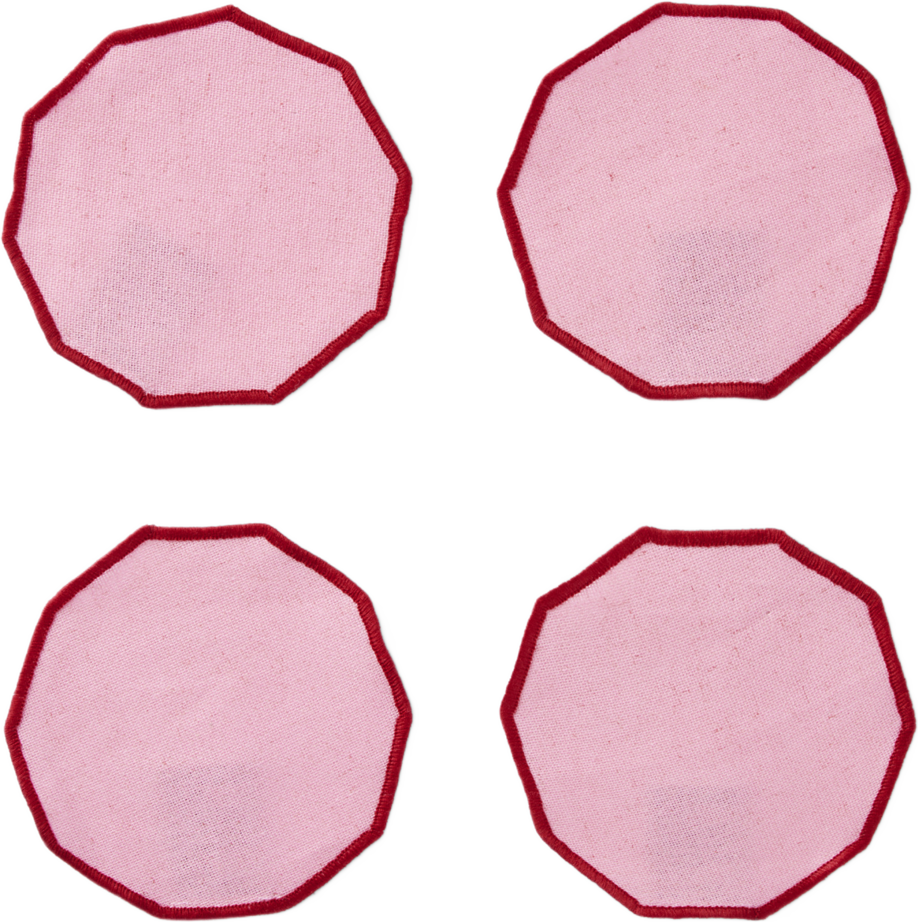 Glasunderlägg i linnemix JAXX, 4-pack