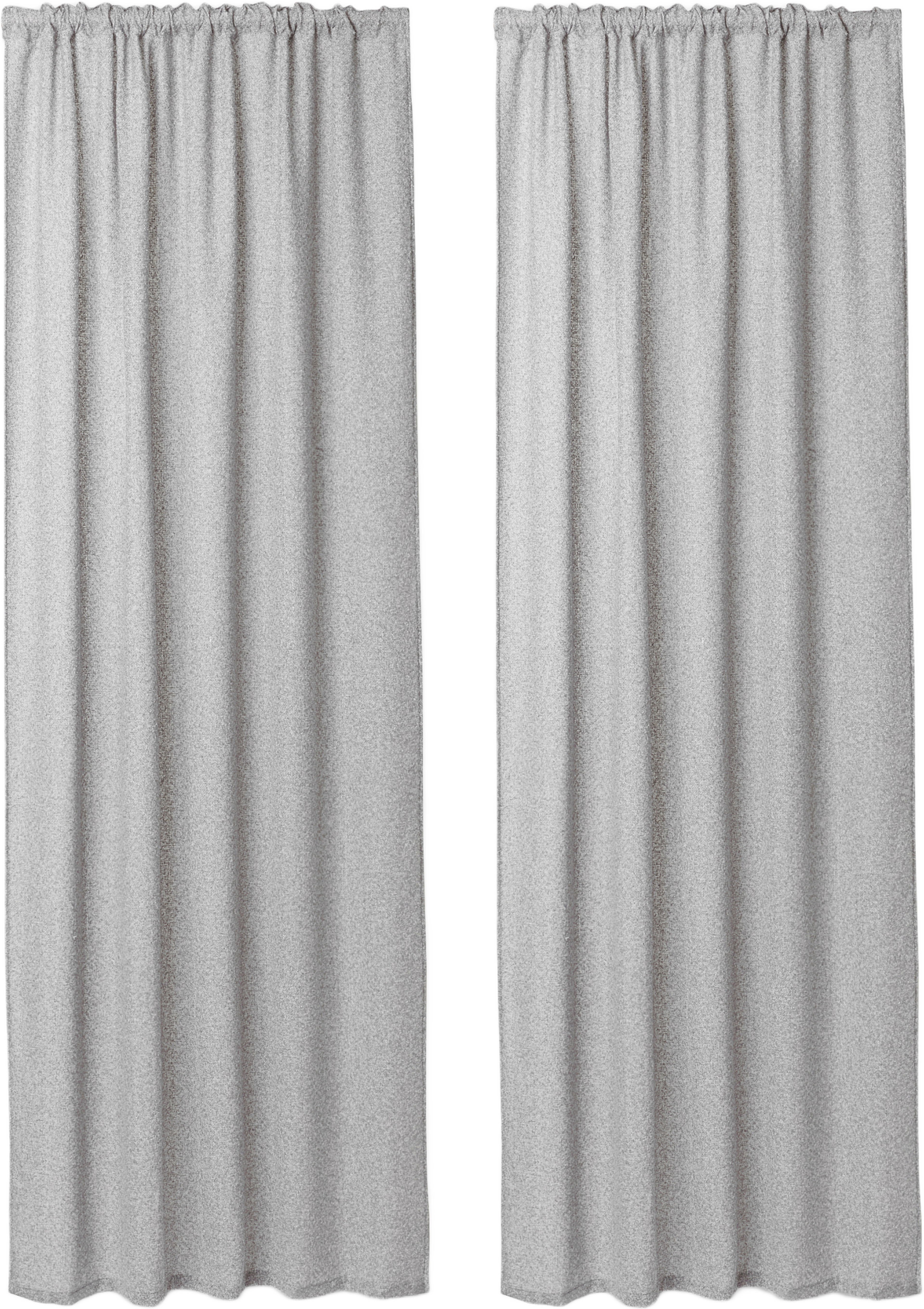 Gardin i vävd bouclé 130x250 cm, 2-pack