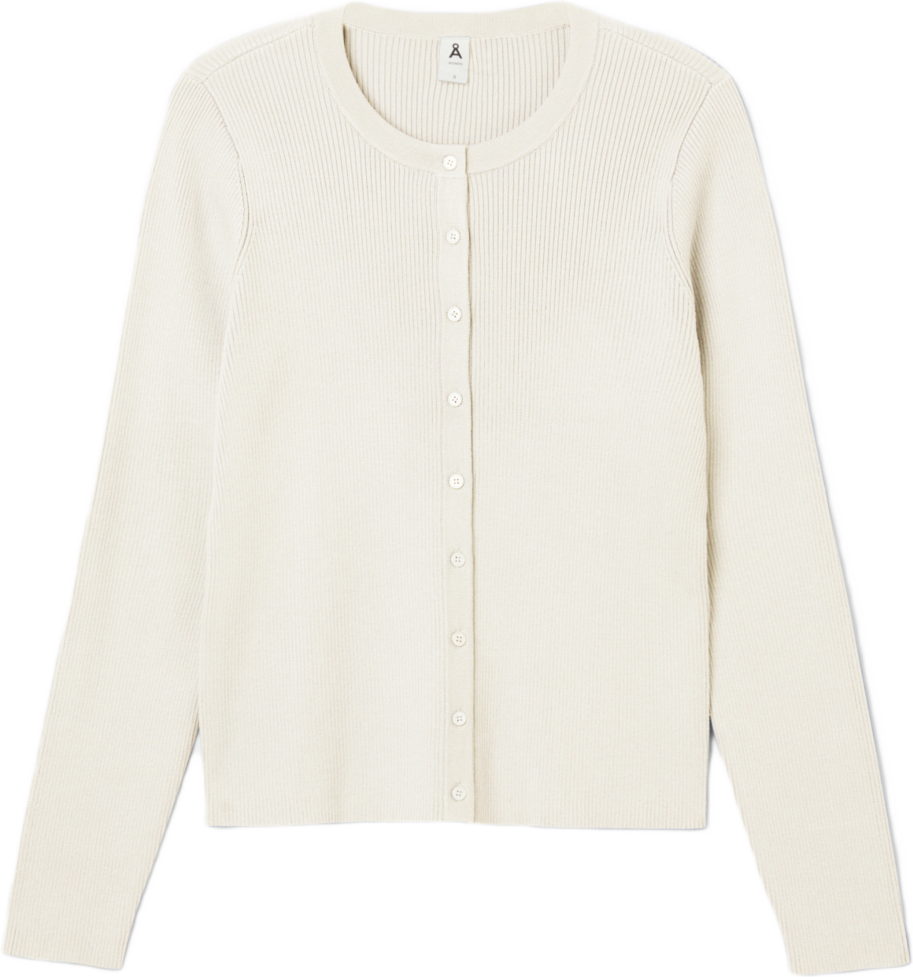 Ribbstickad cardigan INGRID