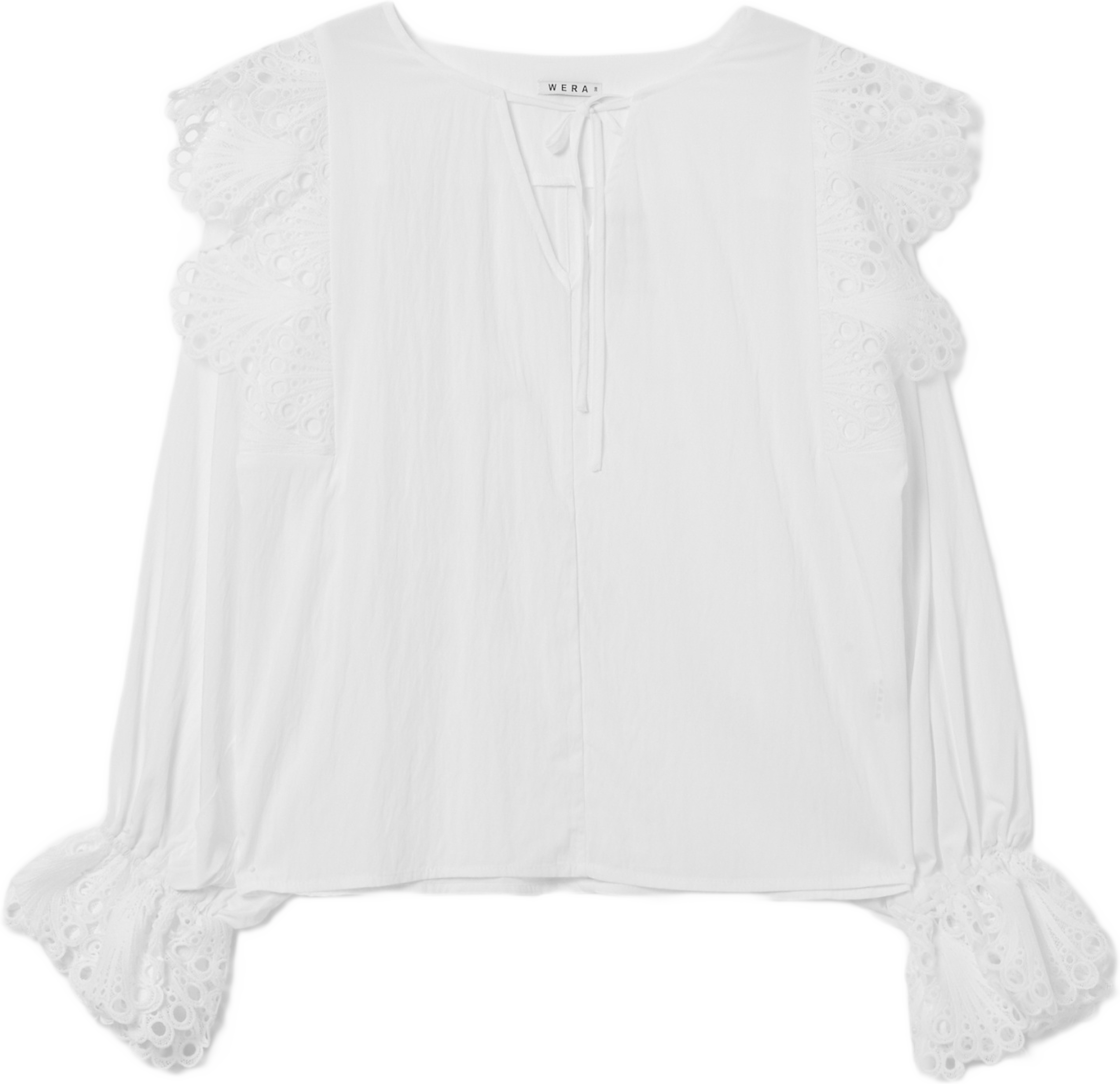 Blus med volang LADY