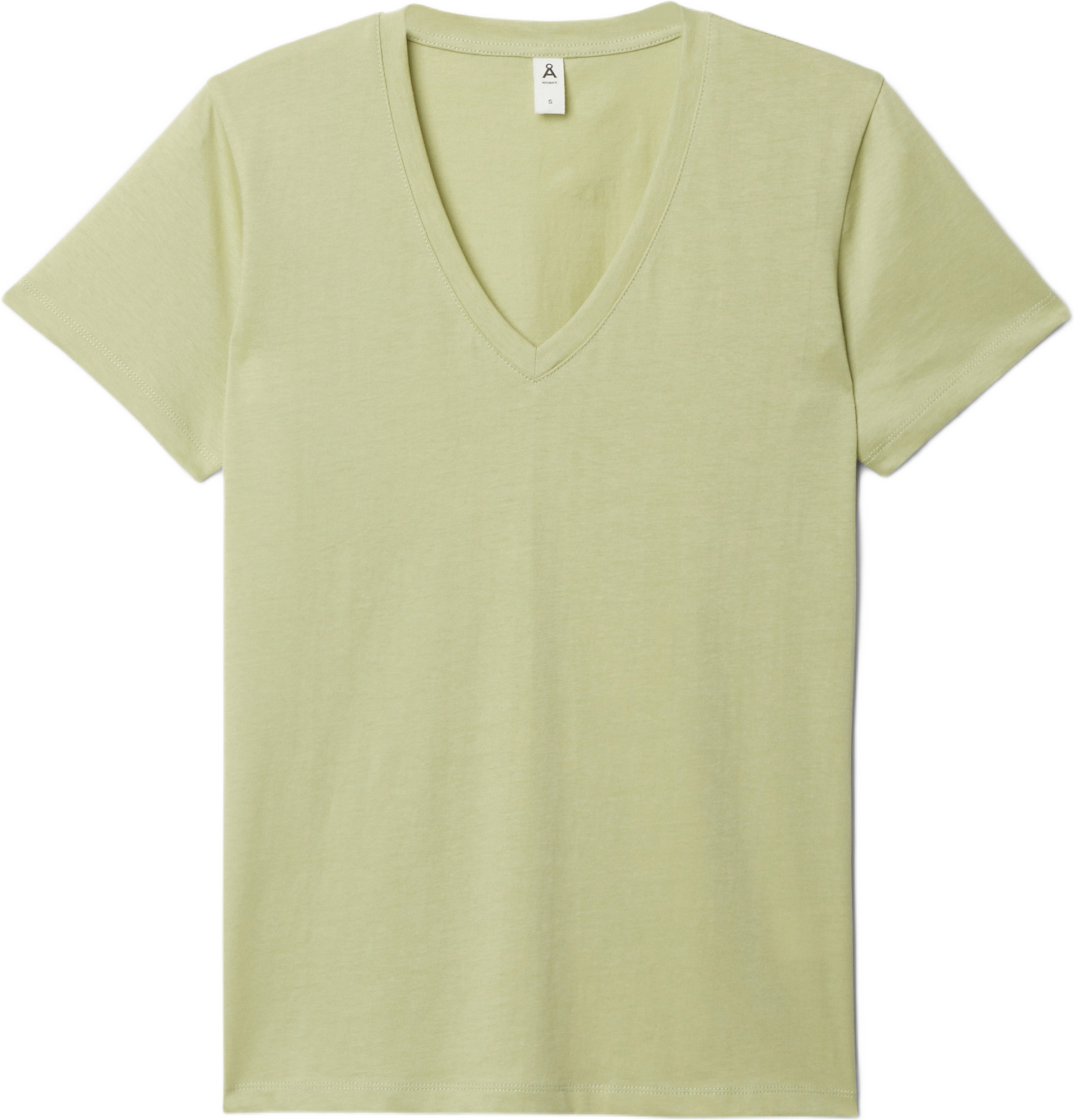 V-ringad t-shirt i ekologisk bomull LENA