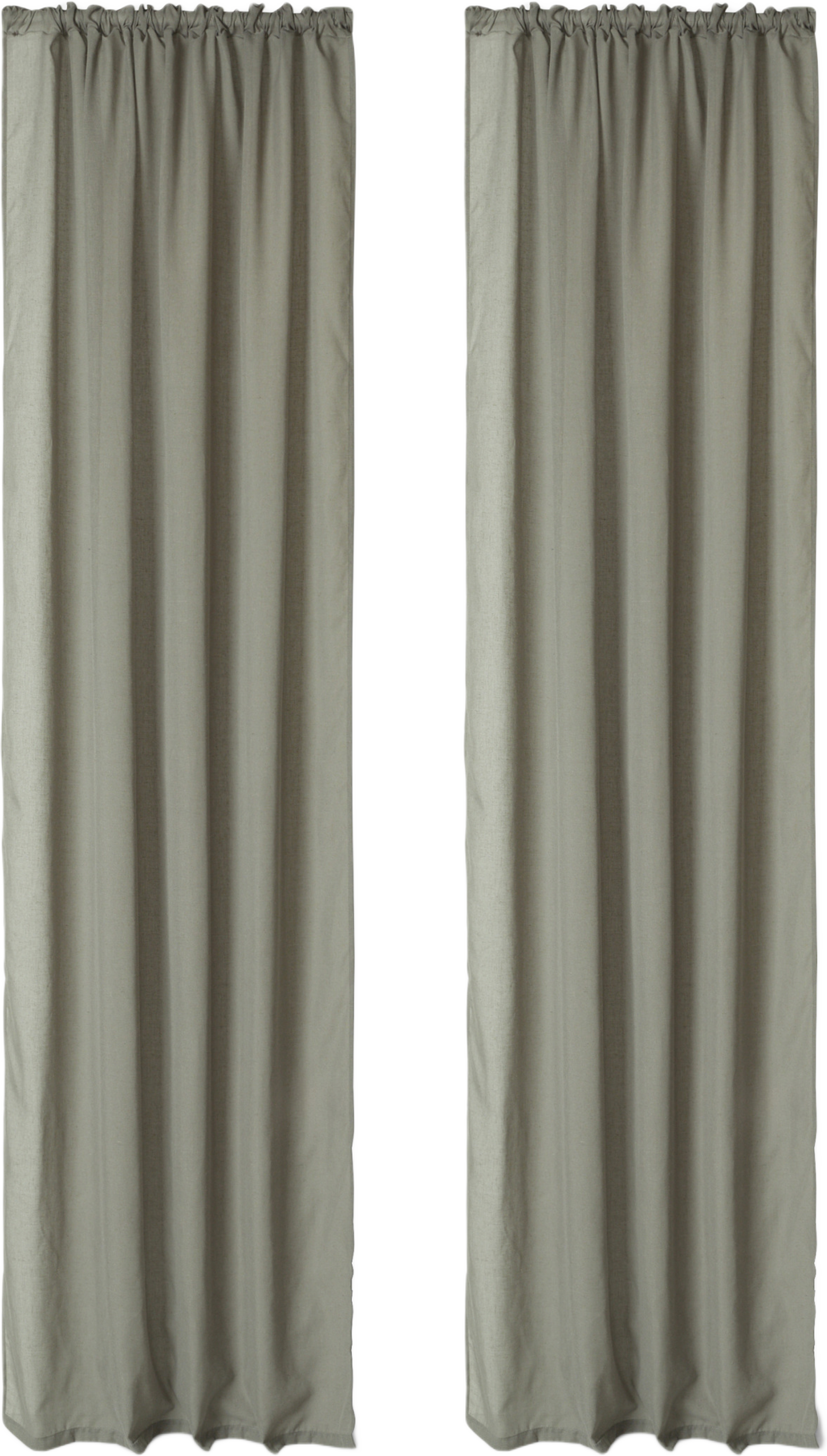 Skir gardin i linnemix MILOU 135x250 cm, 2-pack