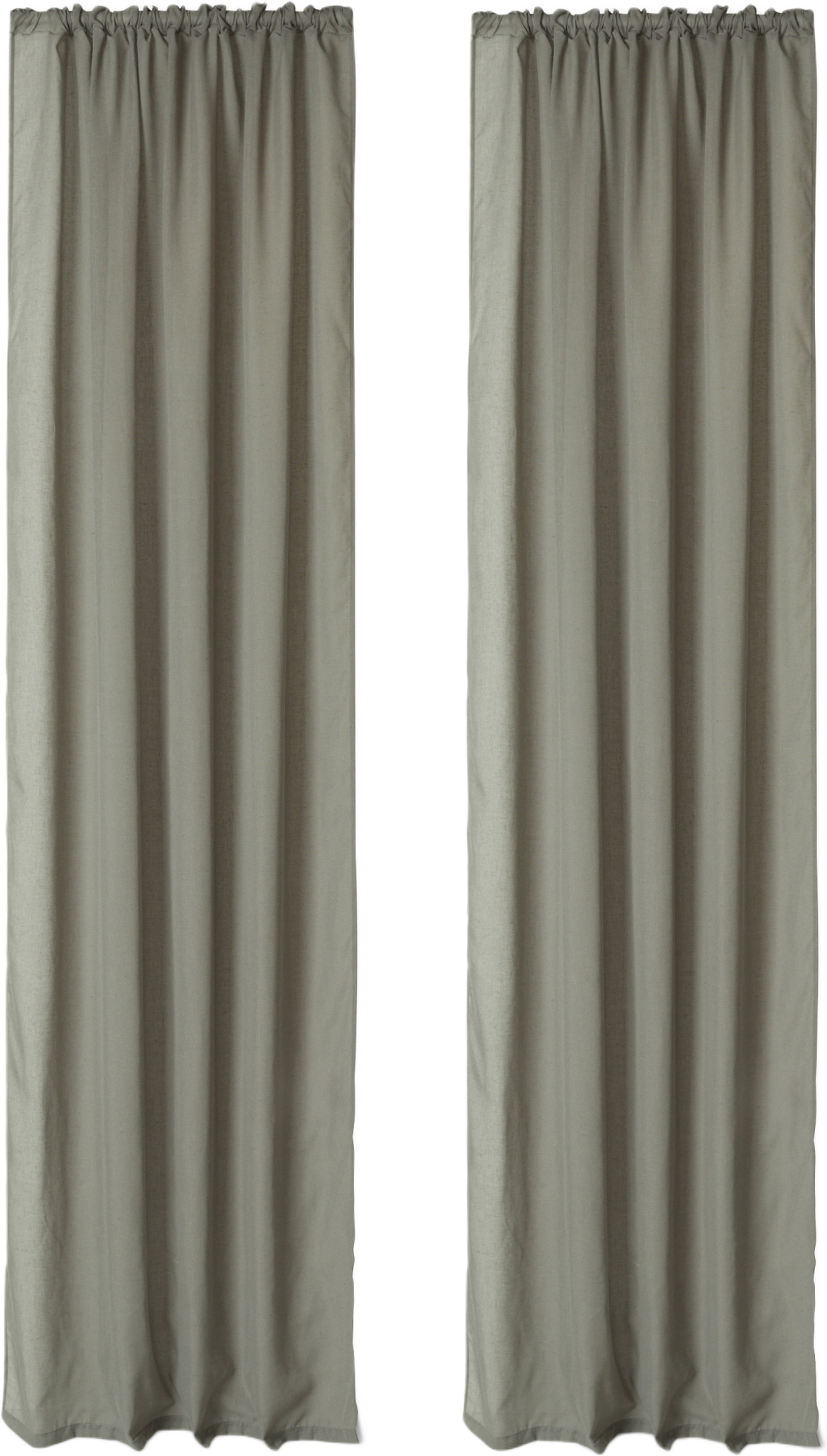 Skir gardin i linnemix MILOU 135x300 cm, 2-pack