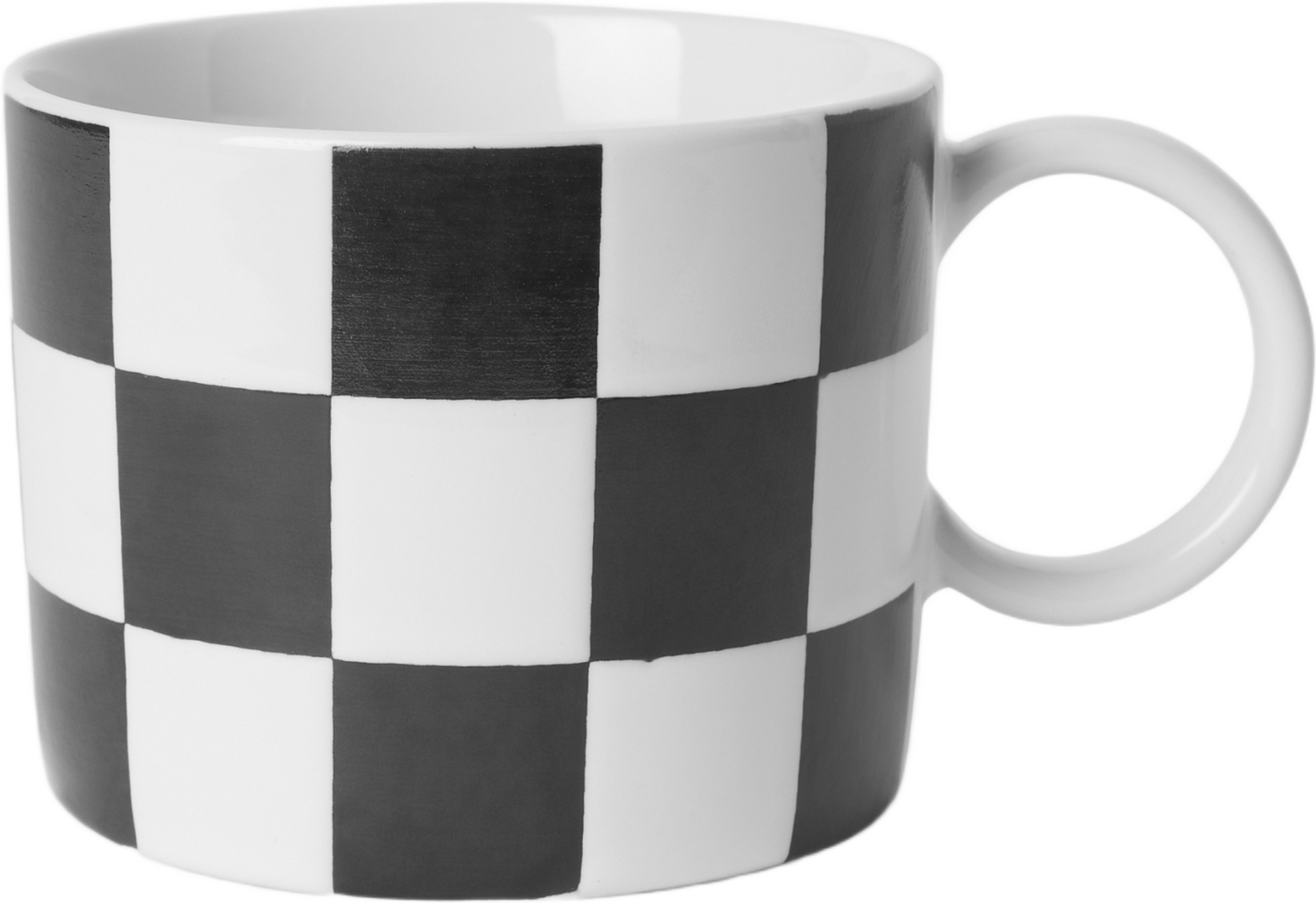 Mugg i stengods ADA CHECKER 25 cl