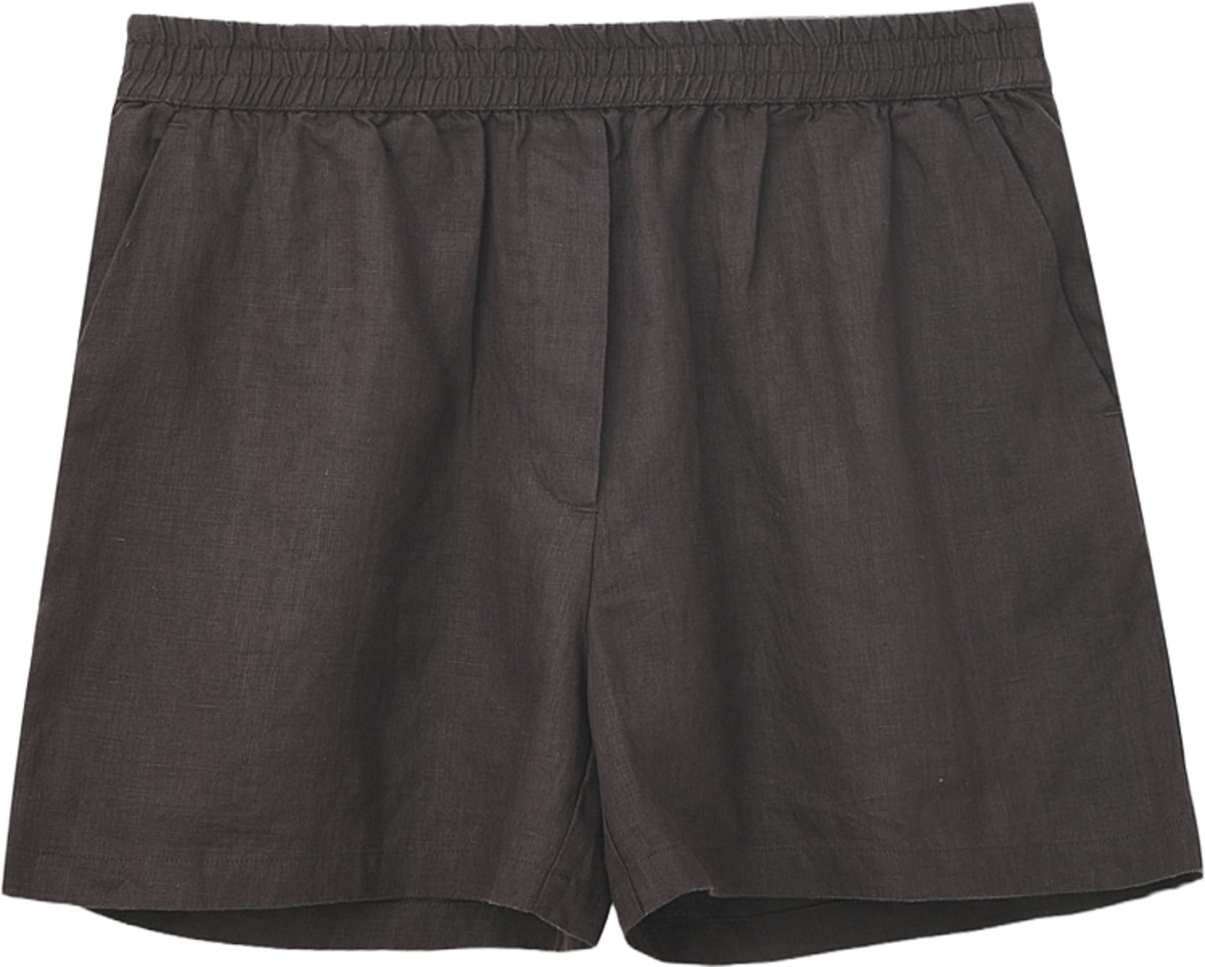 Linneshorts IMOGENE, från Wera, i färgen Brown. Klicka för att öppna bilden i stort format