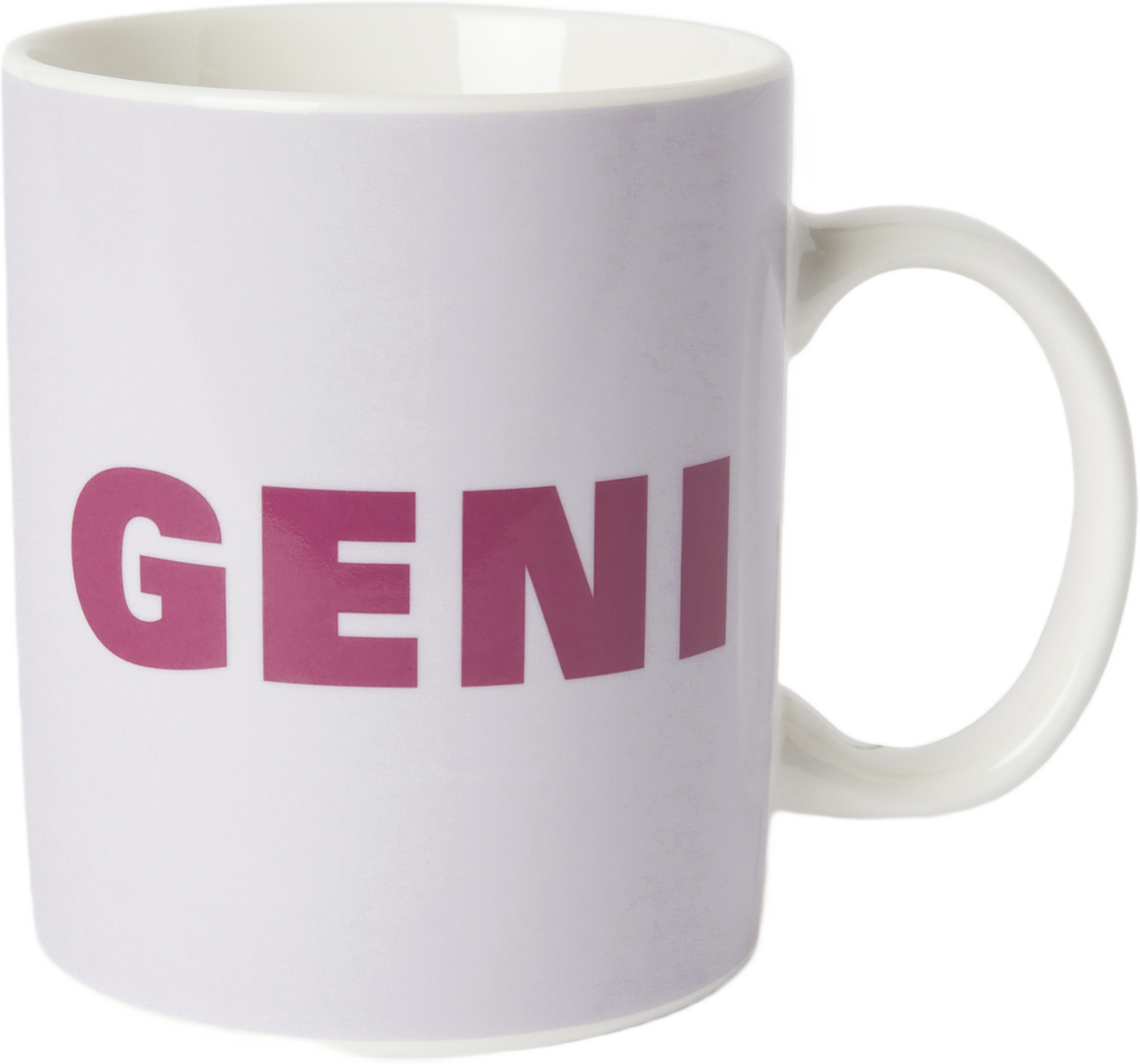 Mugg med text GENI