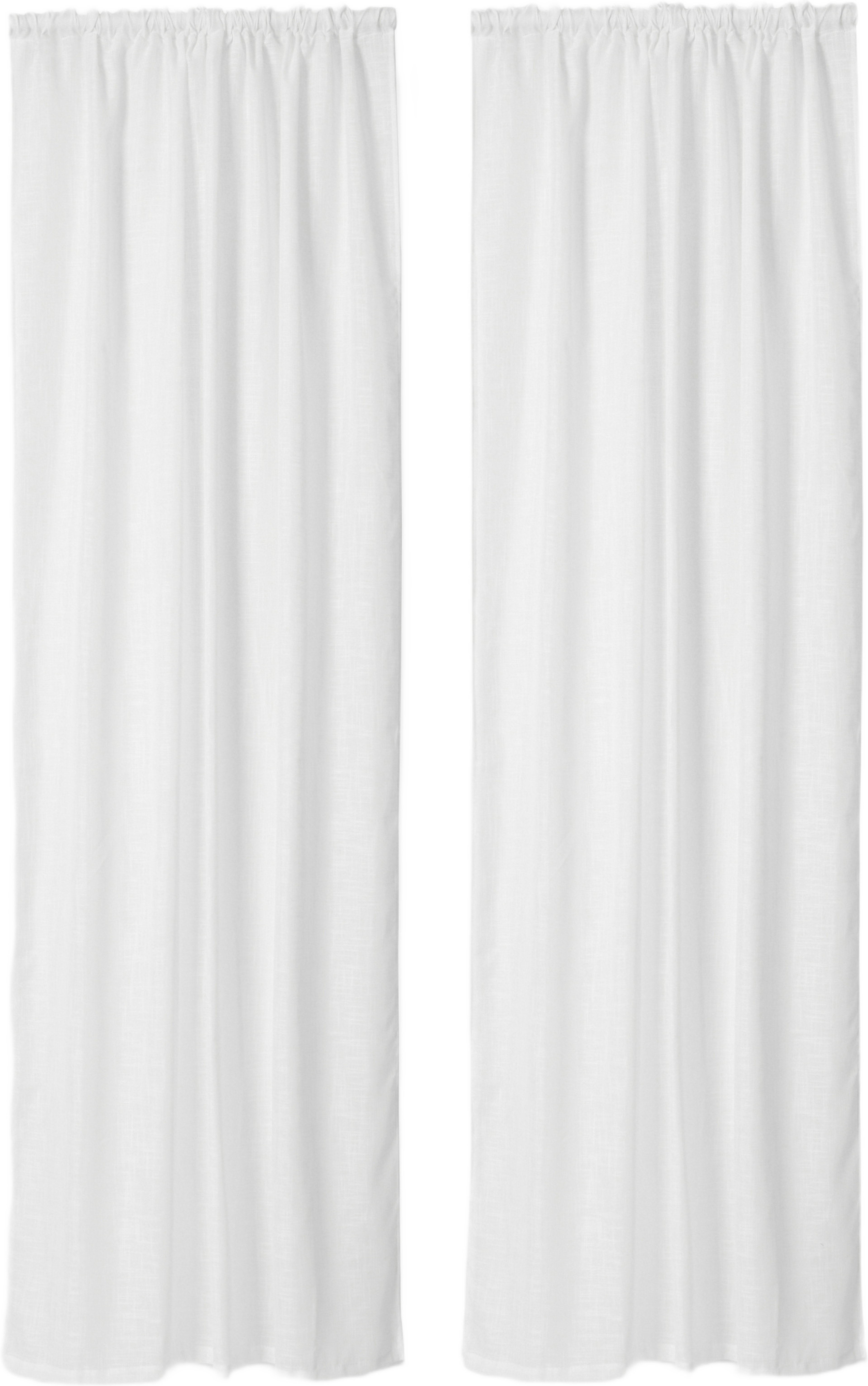 Strukturvävd gardin NAEMI 140x250 cm, 2-pack