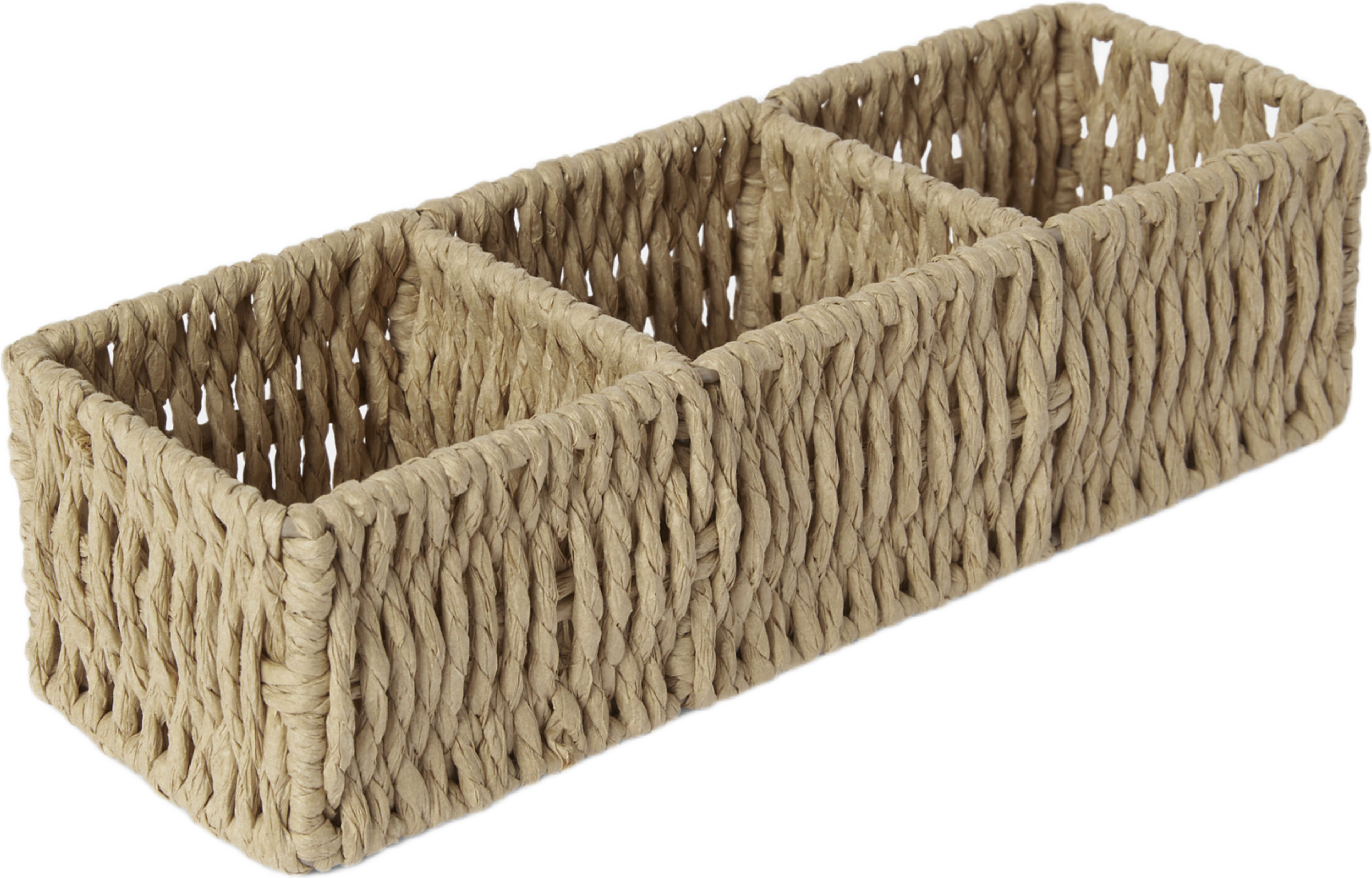 Förvaringskorg 3 fack 24x8 cm