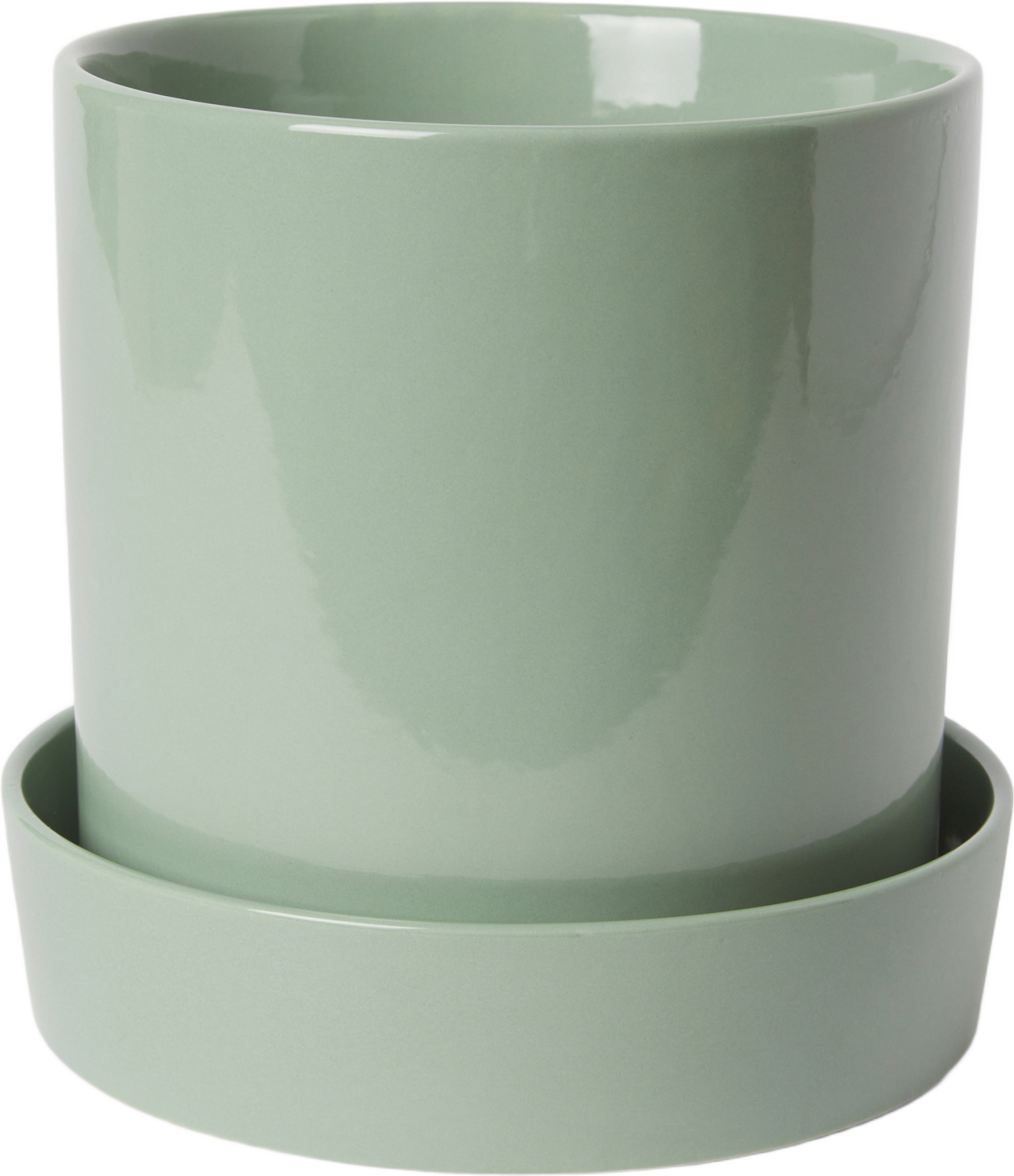 Kruka med fat TED 13,5 cm