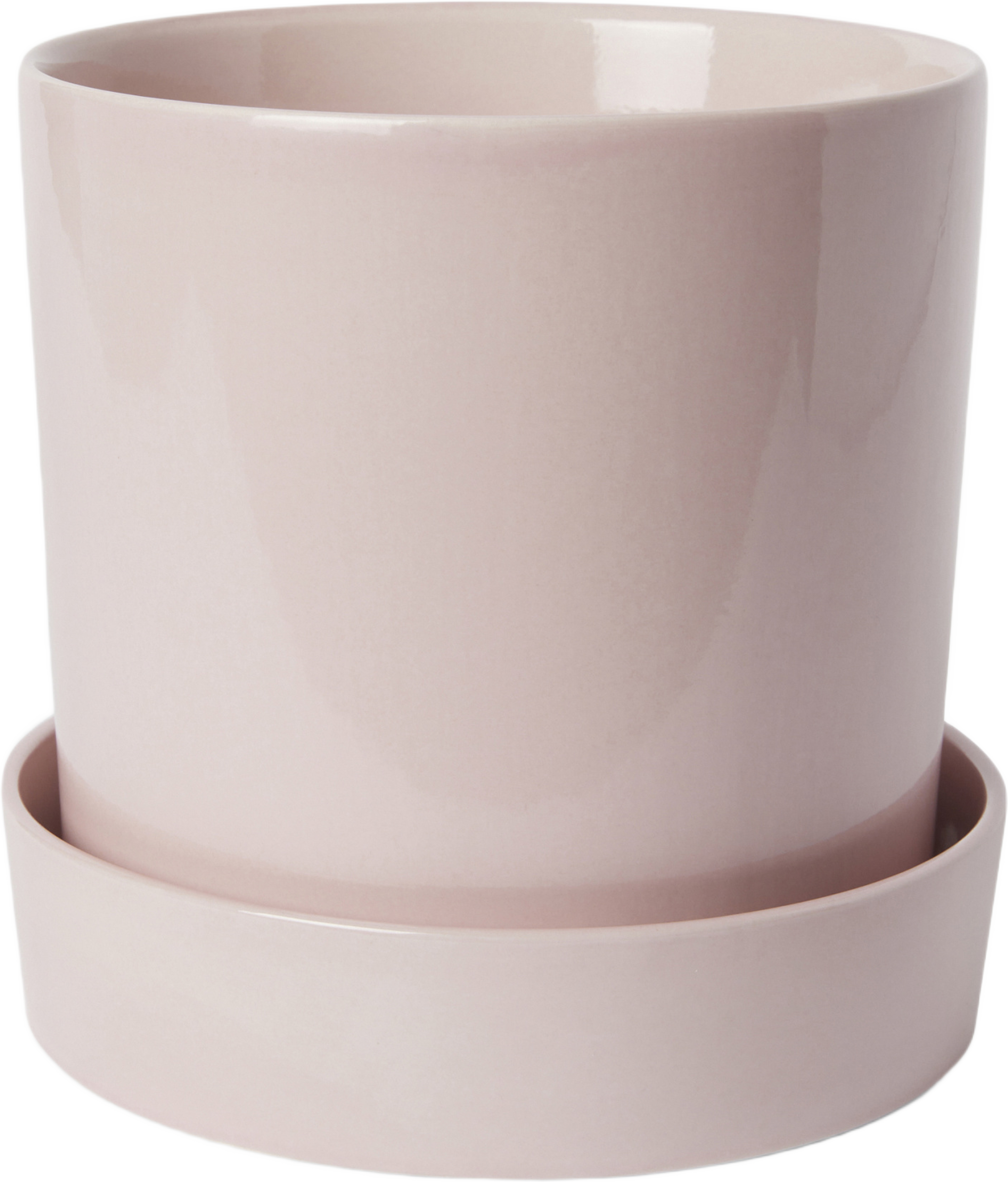 Kruka med fat TED 17,5 cm
