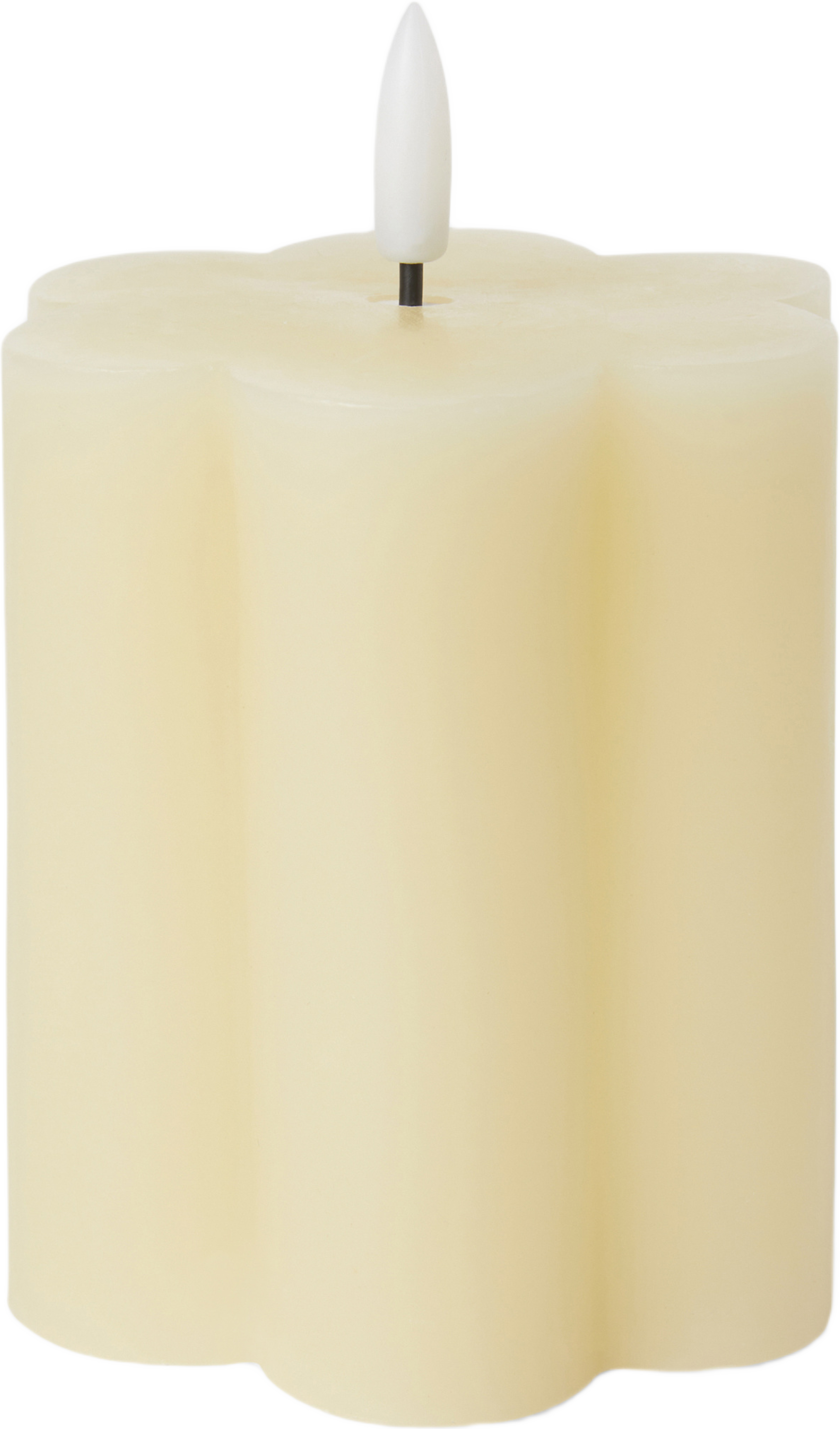 LED-blockljus med timer FLOWER 10 cm