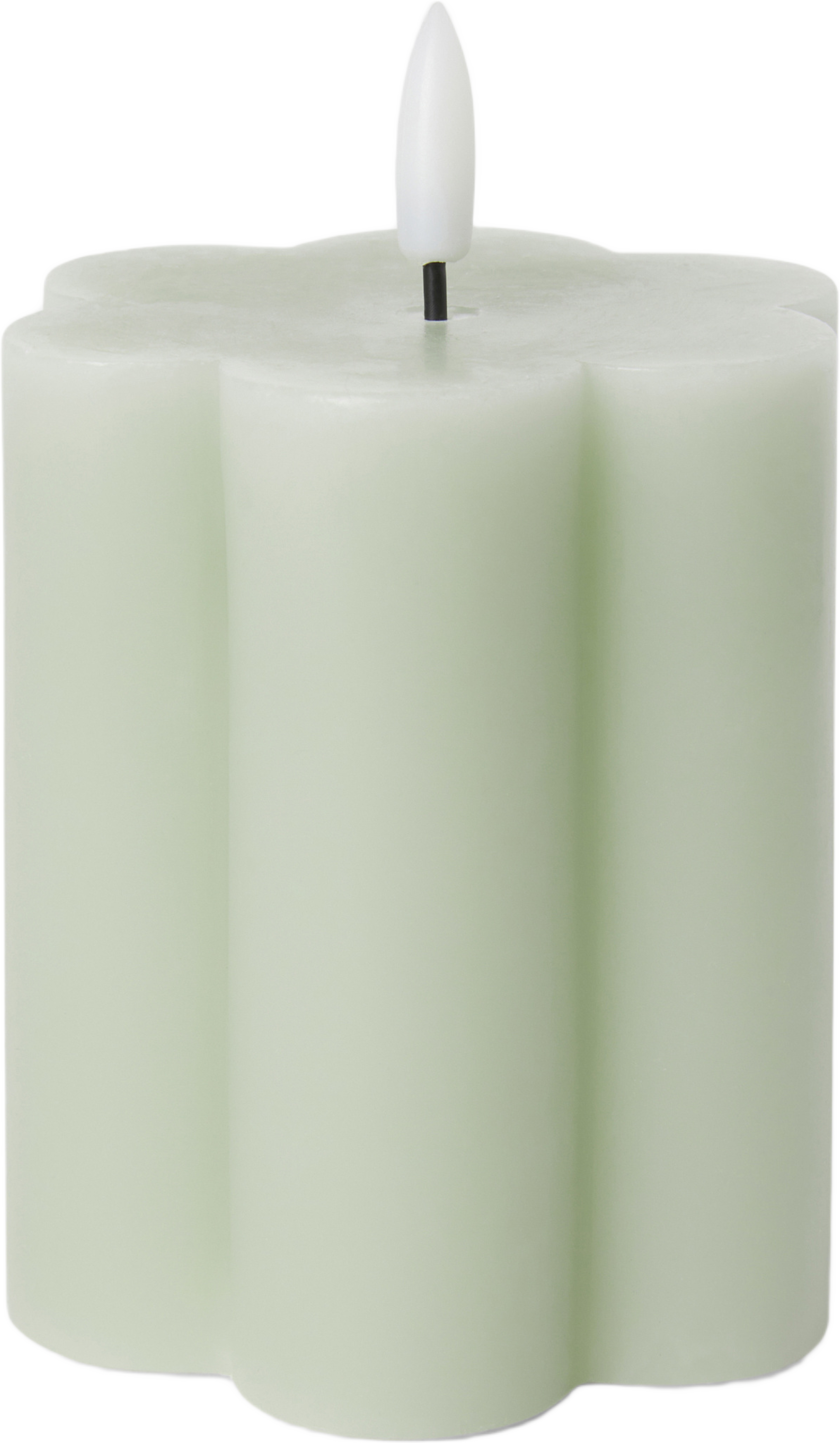 LED-blockljus med timer FLOWER 10 cm