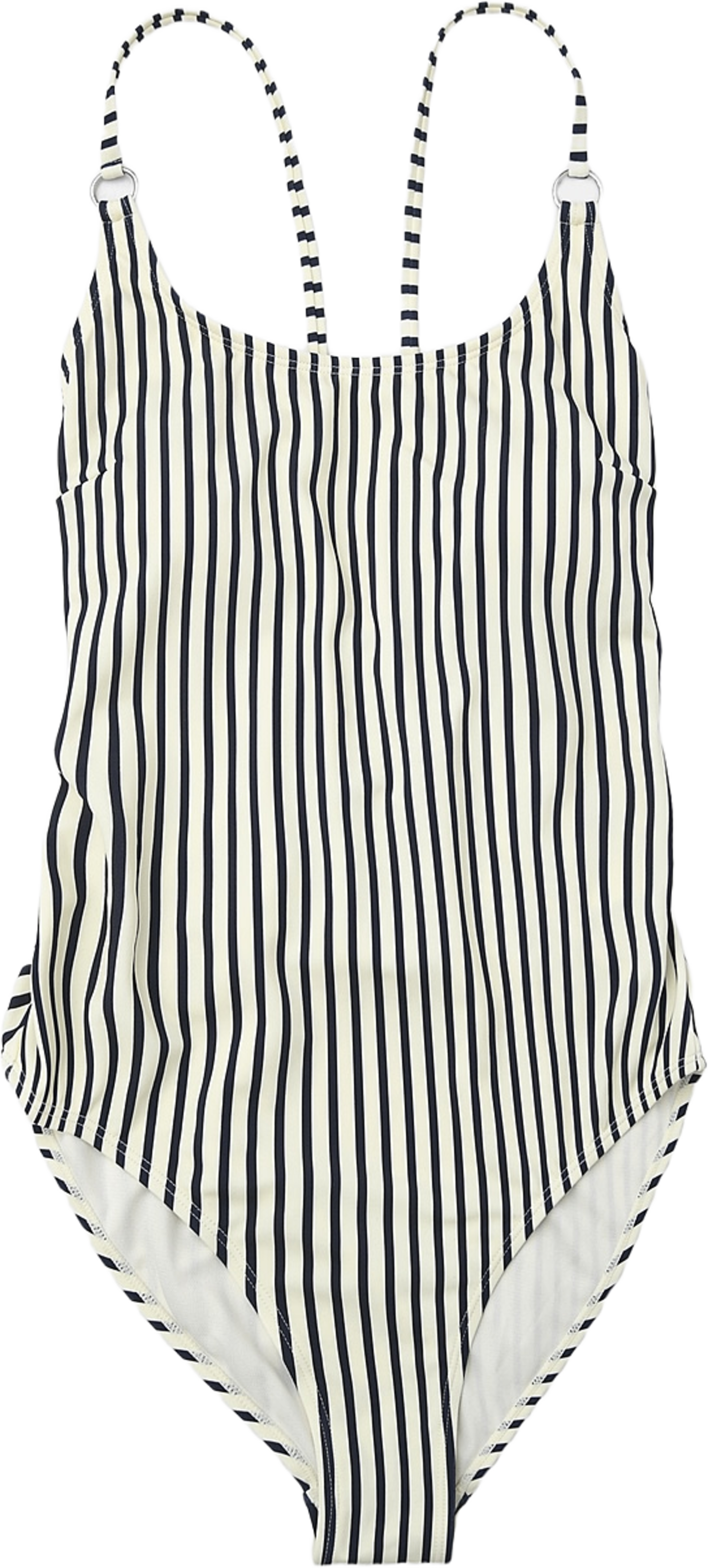 Baddräkt HANNI, från Å WOMAN, i färgen Navy Stripe. Klicka för att öppna bilden i stort format