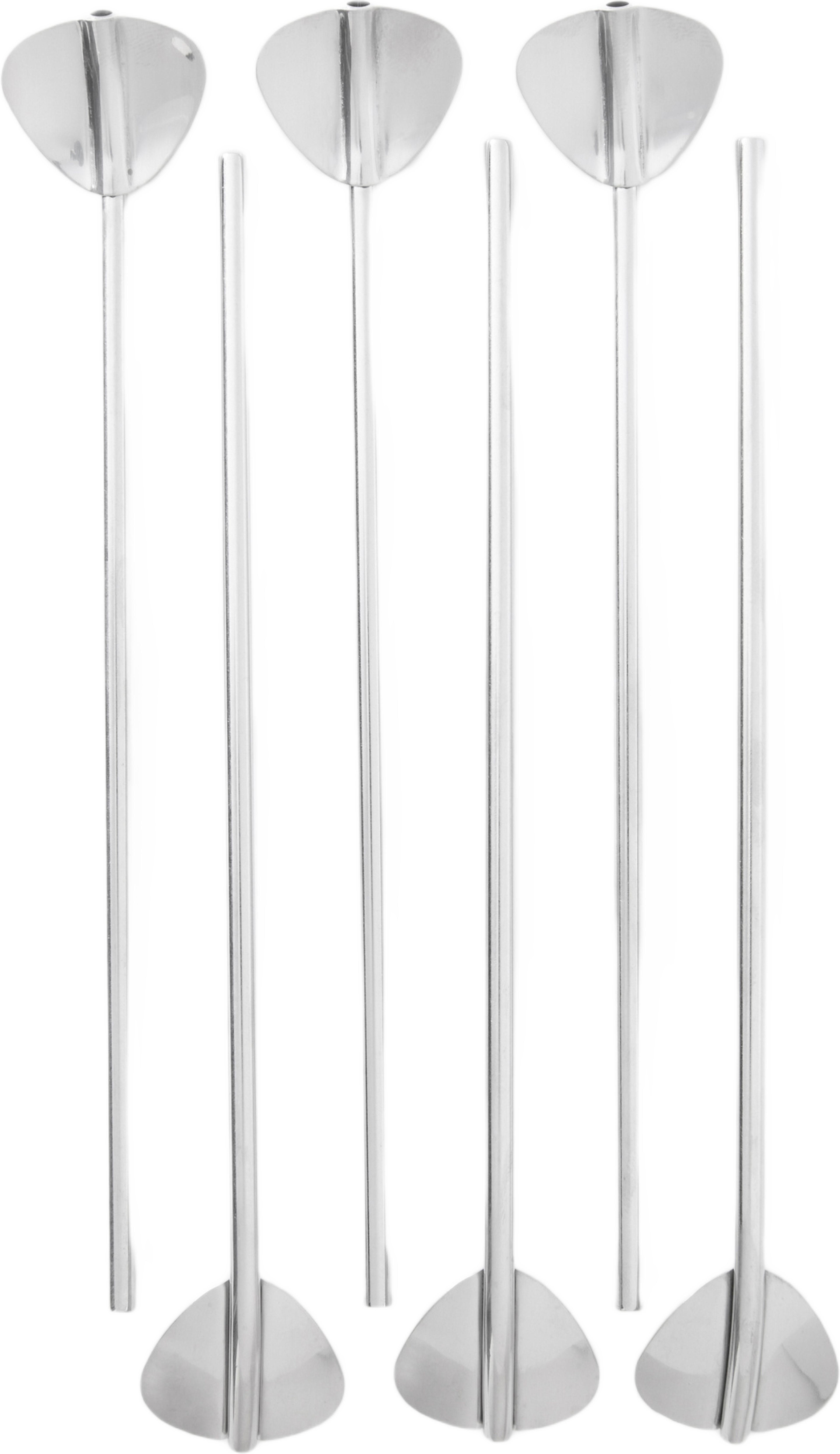 Cocktailsked med sugrör, 6-pack