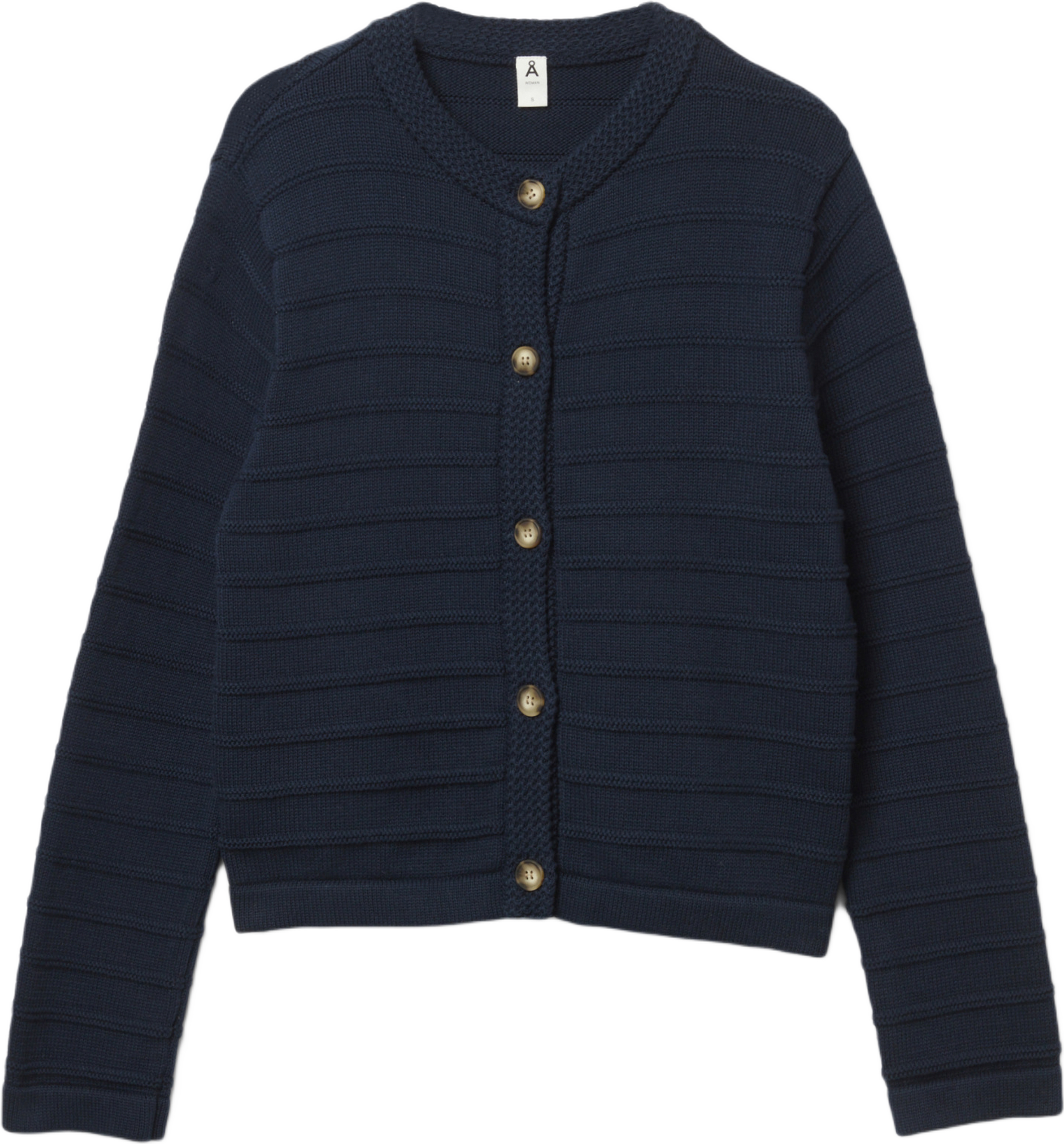 Strukturstickad cardigan GUNVOR