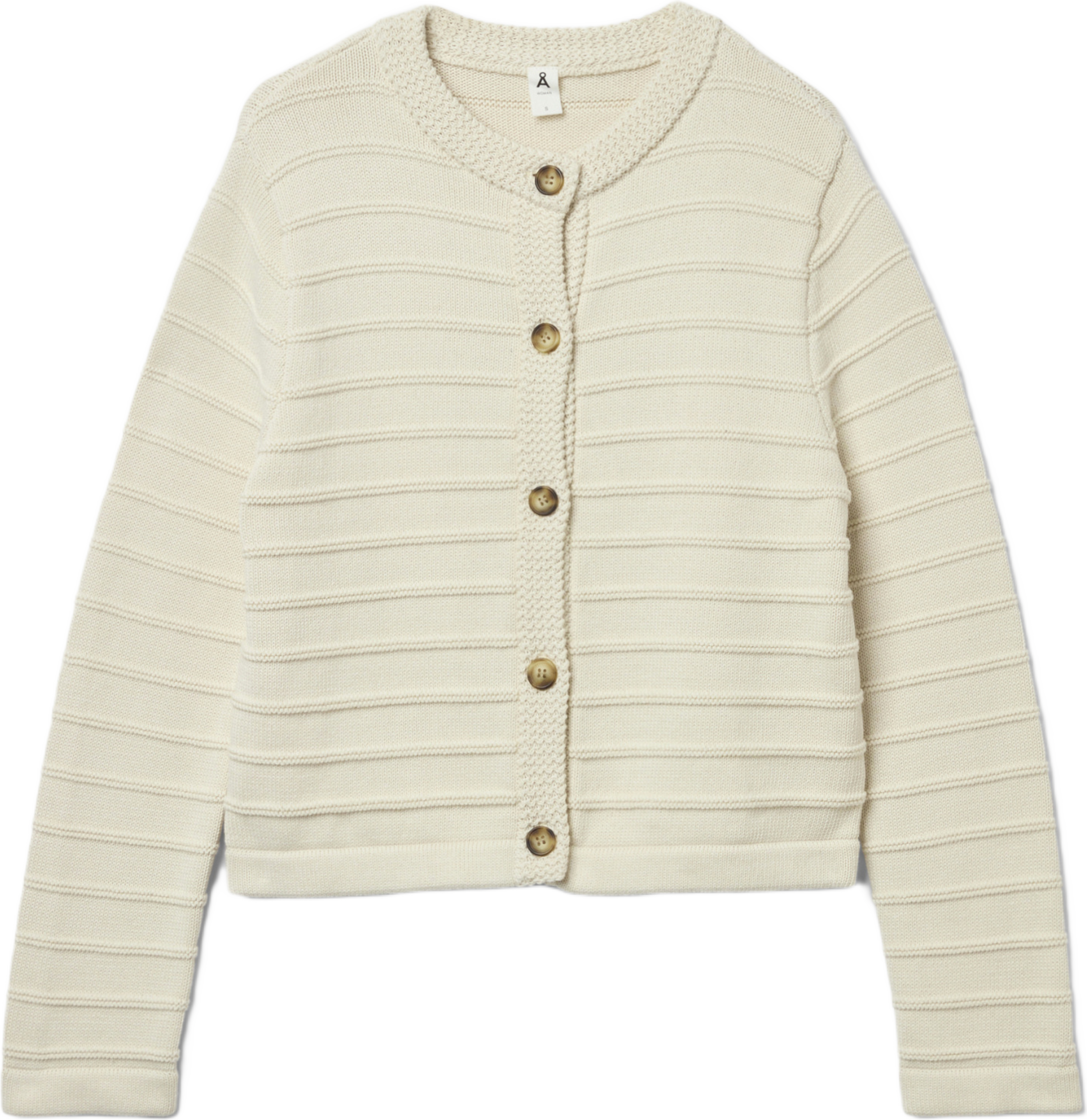 Strukturstickad cardigan GUNVOR