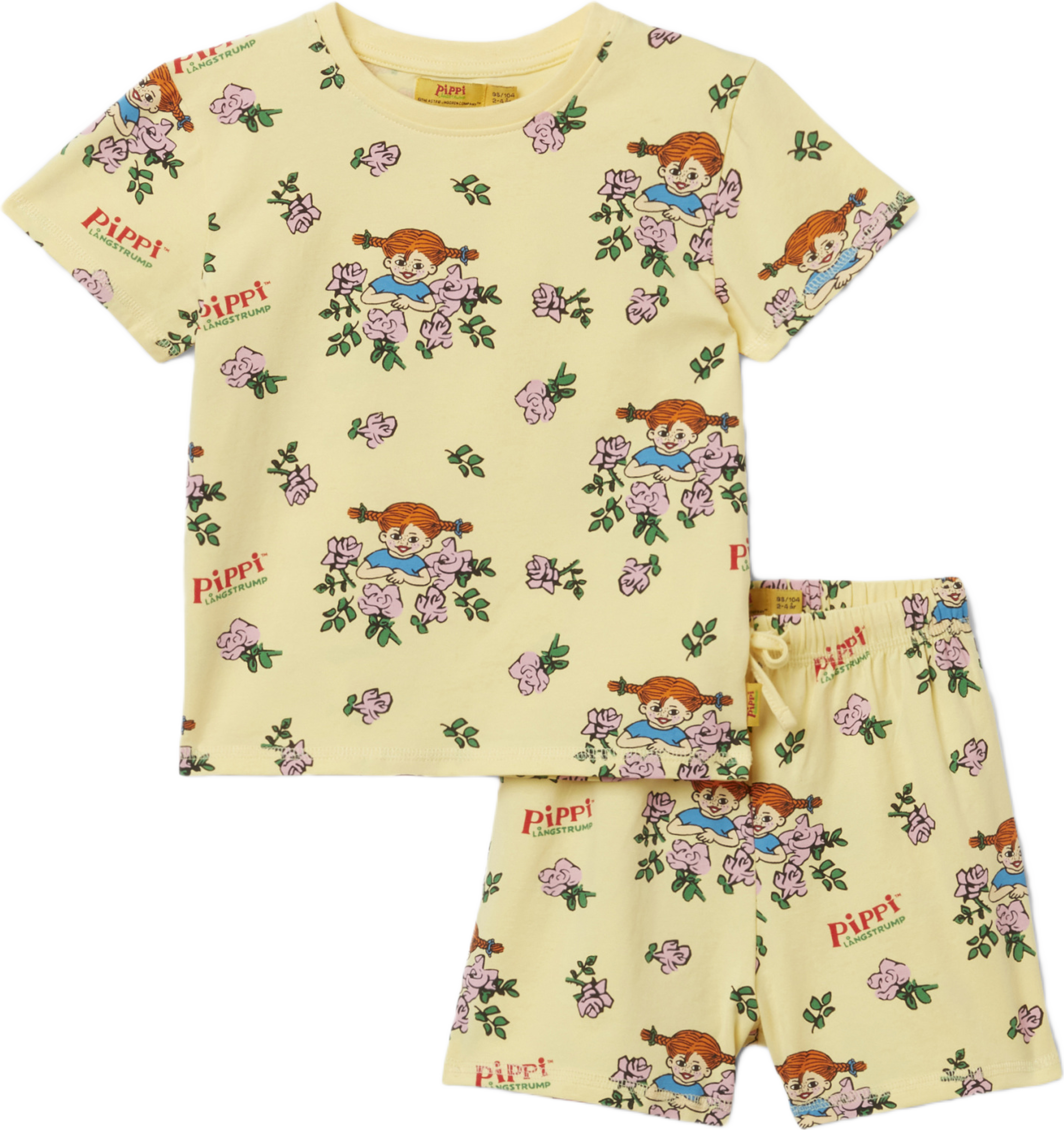 Kortärmad Pippi Långstrump-pyjamas SVEA