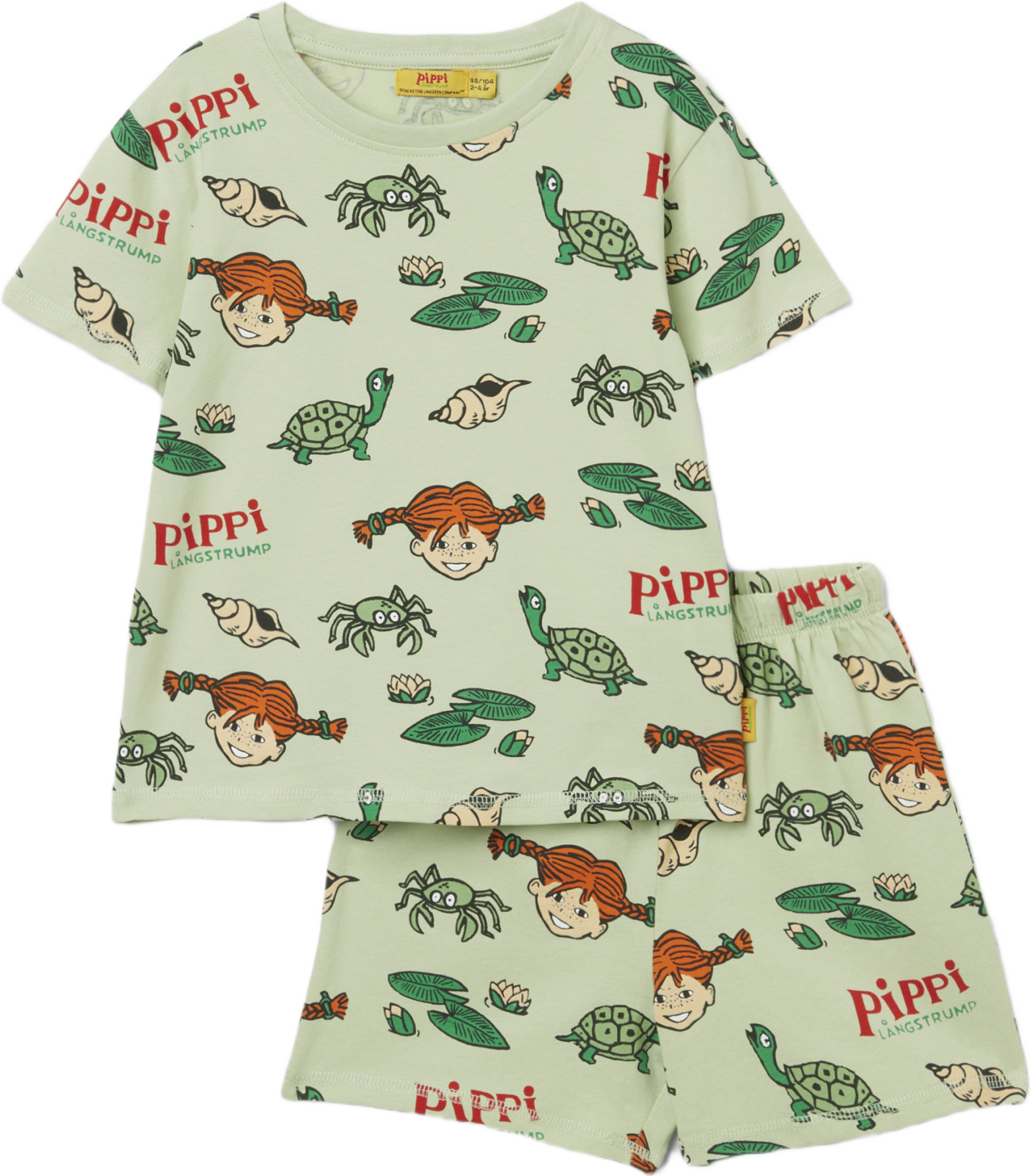 Kortärmad Pippi Långstrump-pyjamas SVEA