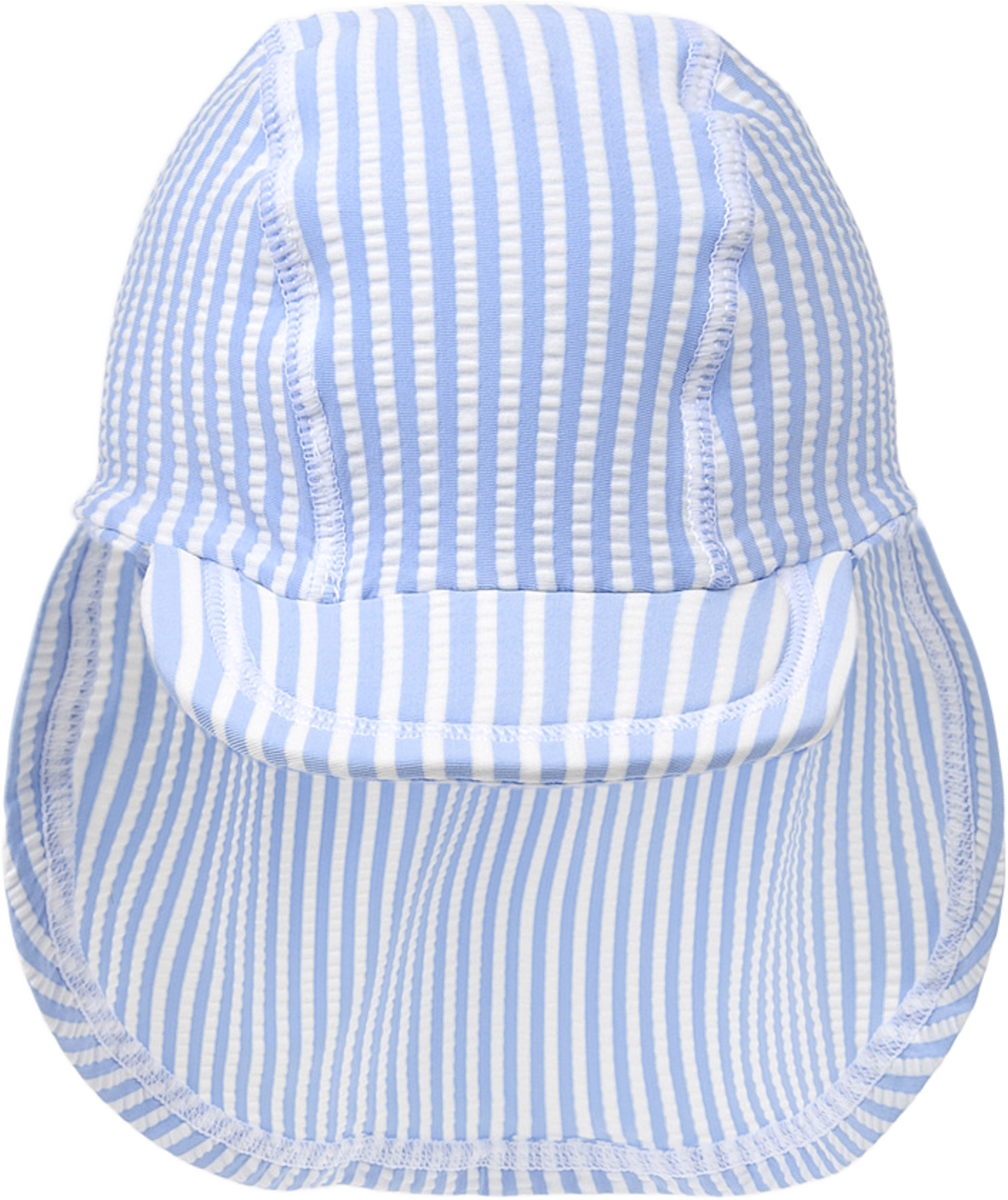 UV-keps för baby BEN, från RIKIKI, i färgen Blue Stripe. Klicka för att öppna bilden i stort format