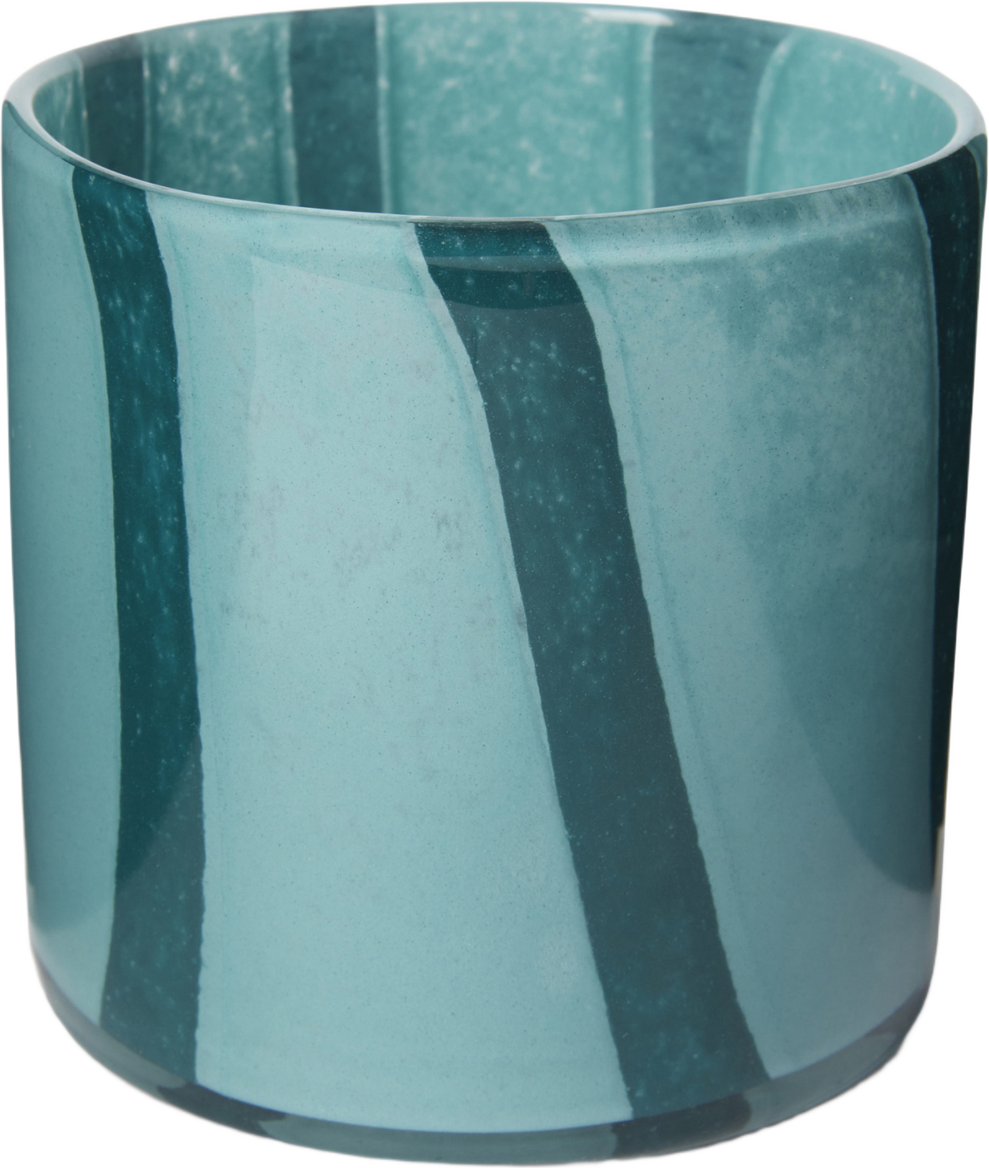 Ljuslykta LUMA STRIPE 10 cm, från Åhléns Home, i färgen Green/Green. Klicka för att öppna bilden i stort format