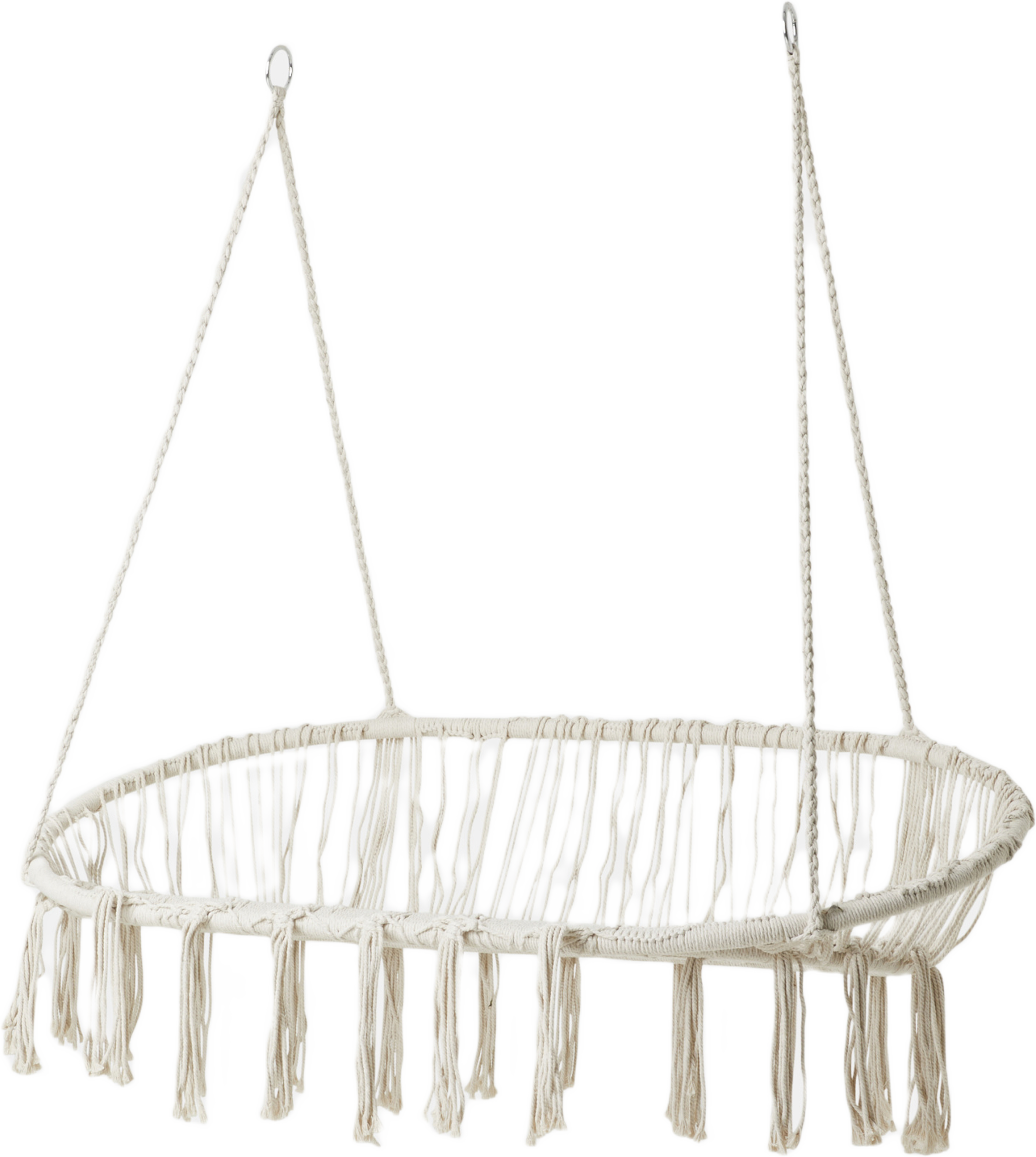 Hängsoffa i makramé