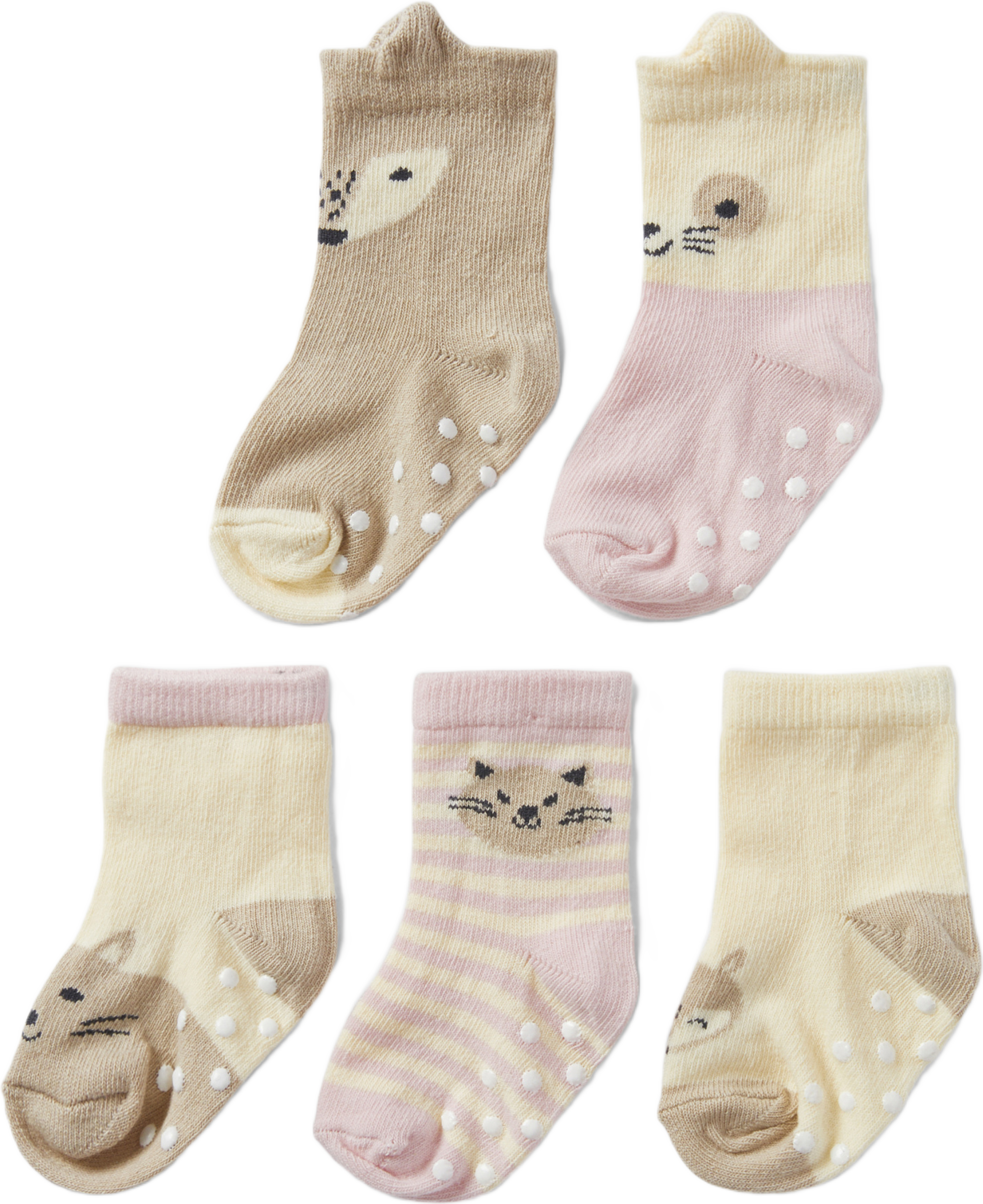 Strumpor med halkskydd, 5-pack