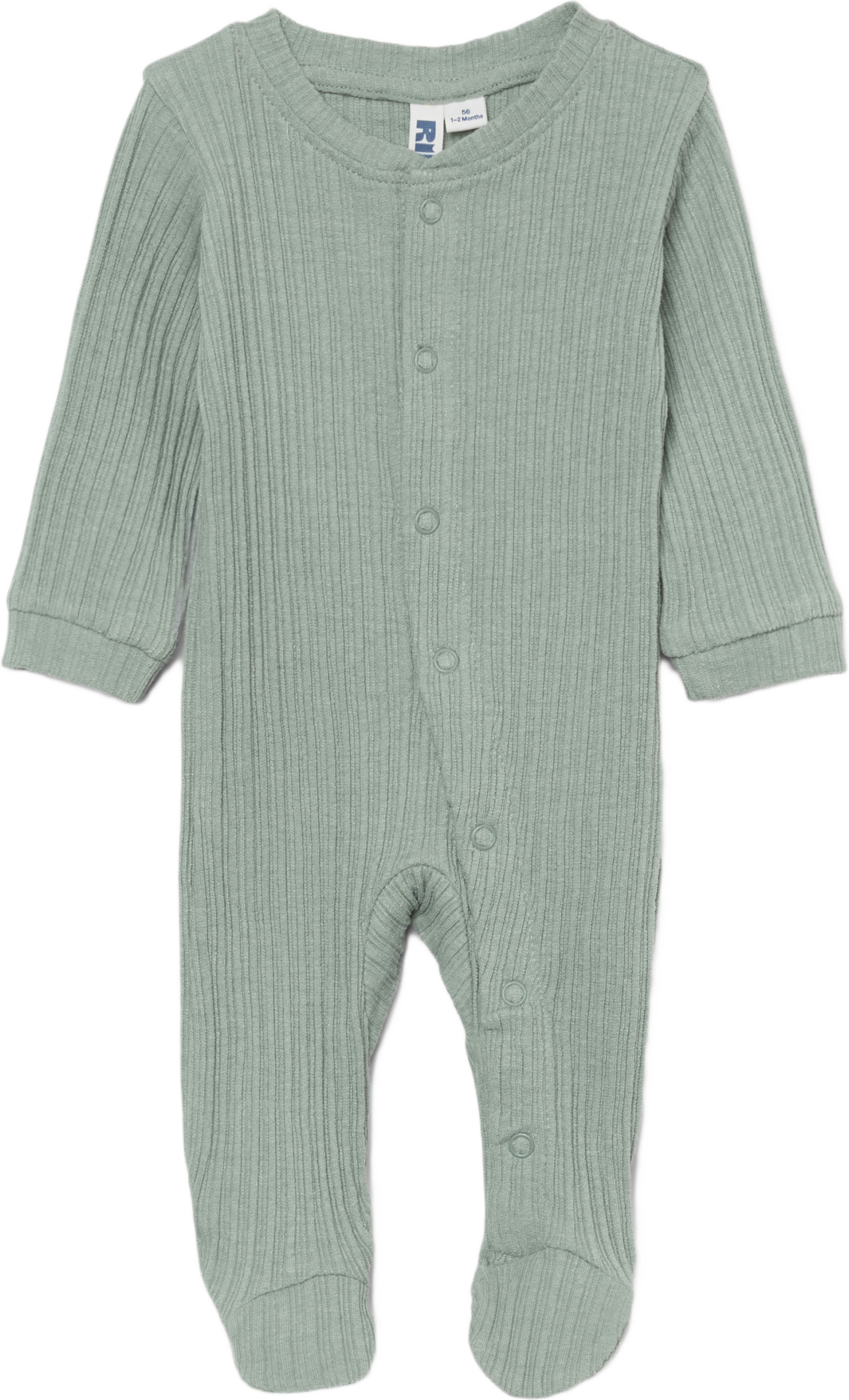 Ribbad pyjamas med tryckknappar JESSIE