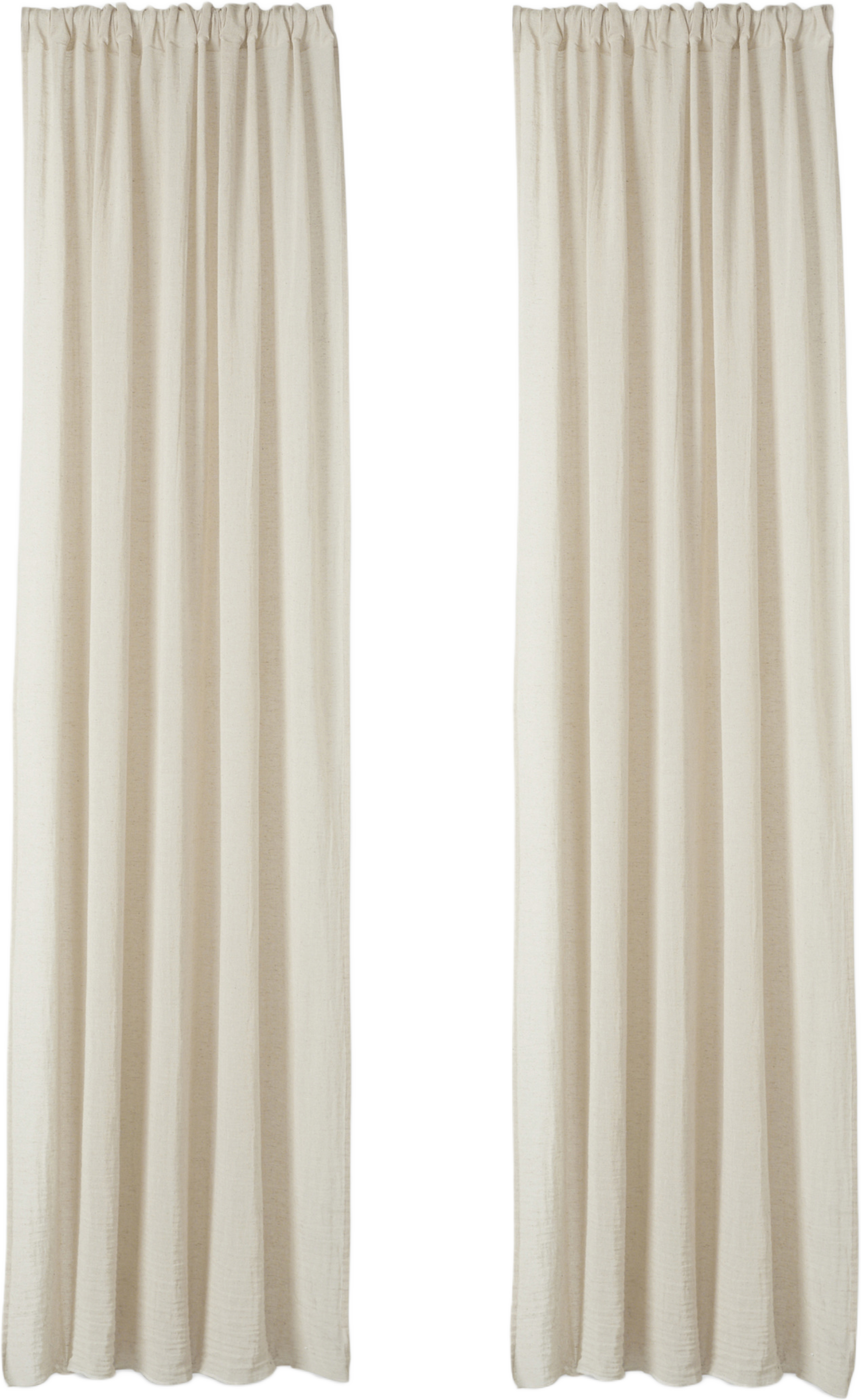Gardin i linnemix MAJA 130x250 cm, 2-pack