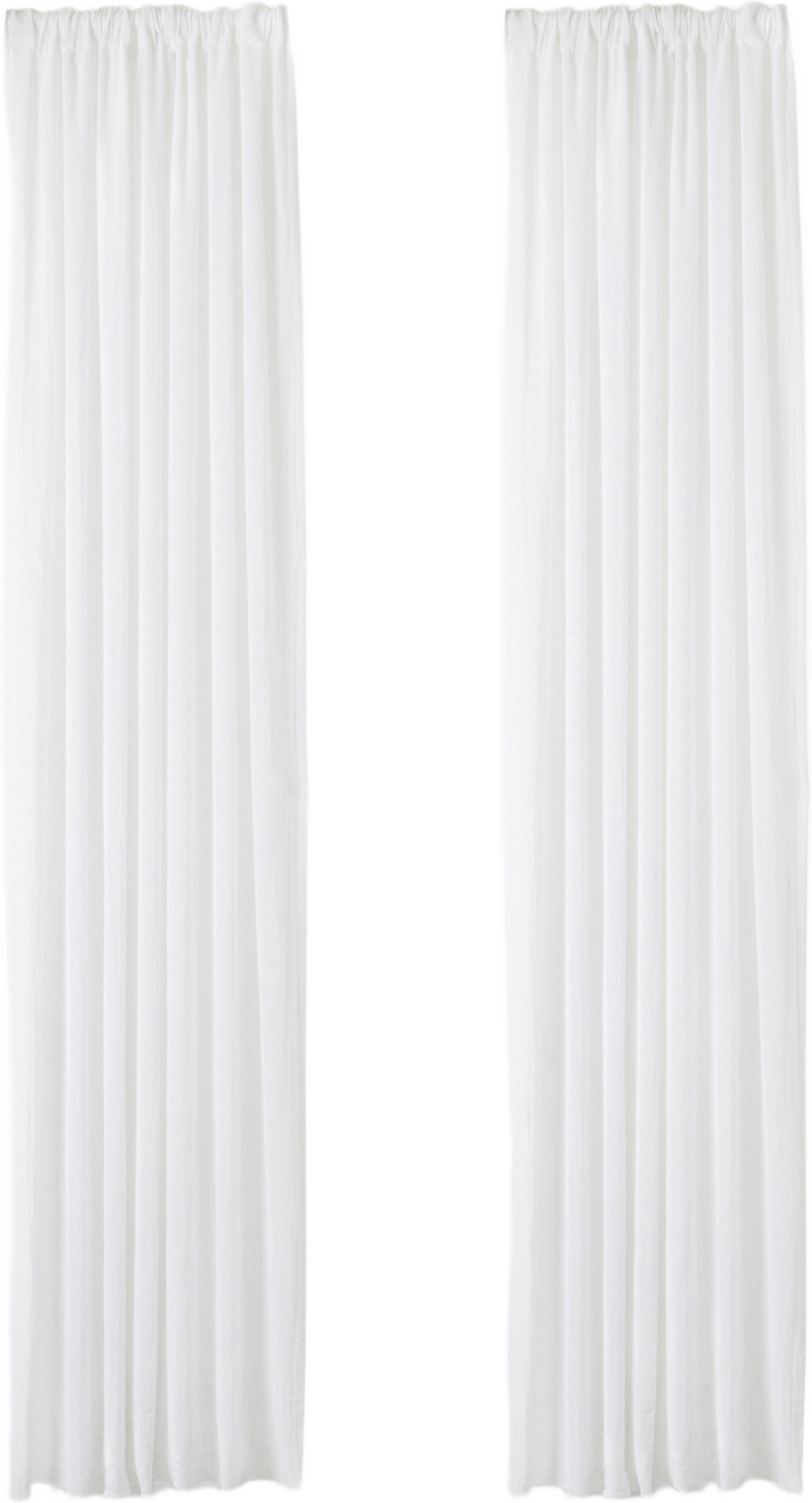 Gardin i linnemix MAJA 130x250 cm, 2-pack