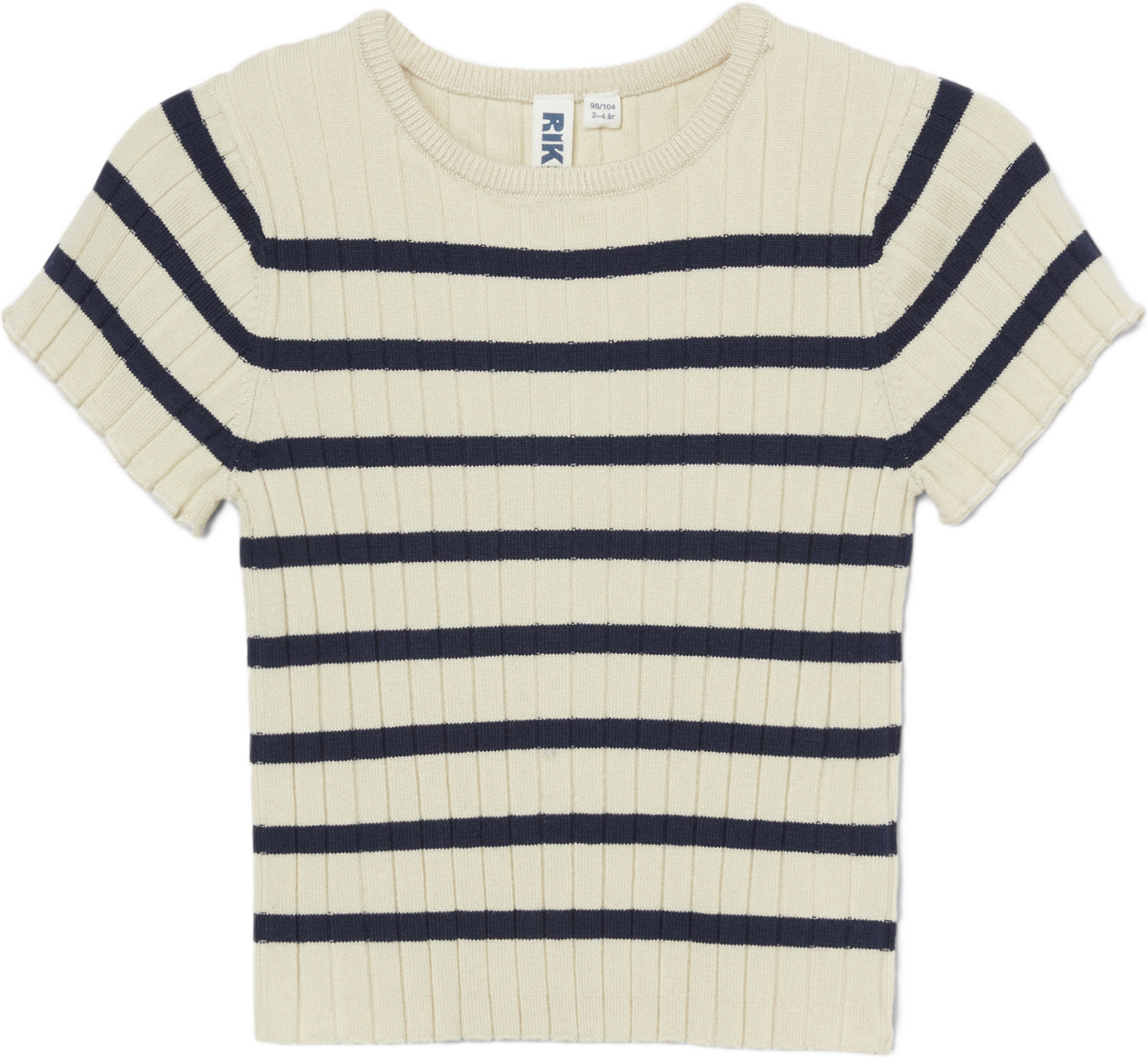 Ribbstickad topp BETTY