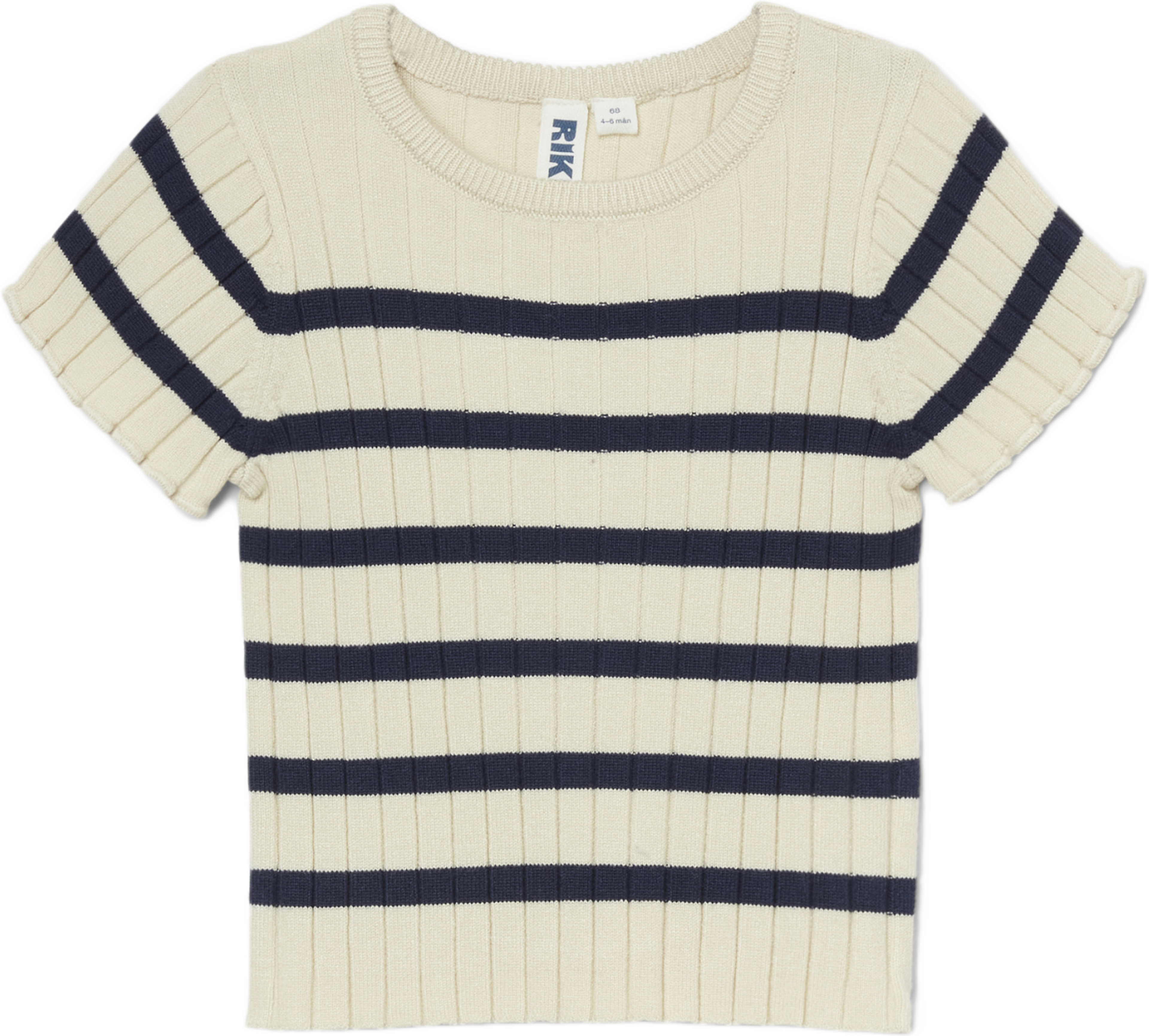 Ribbstickad topp för baby BETTY