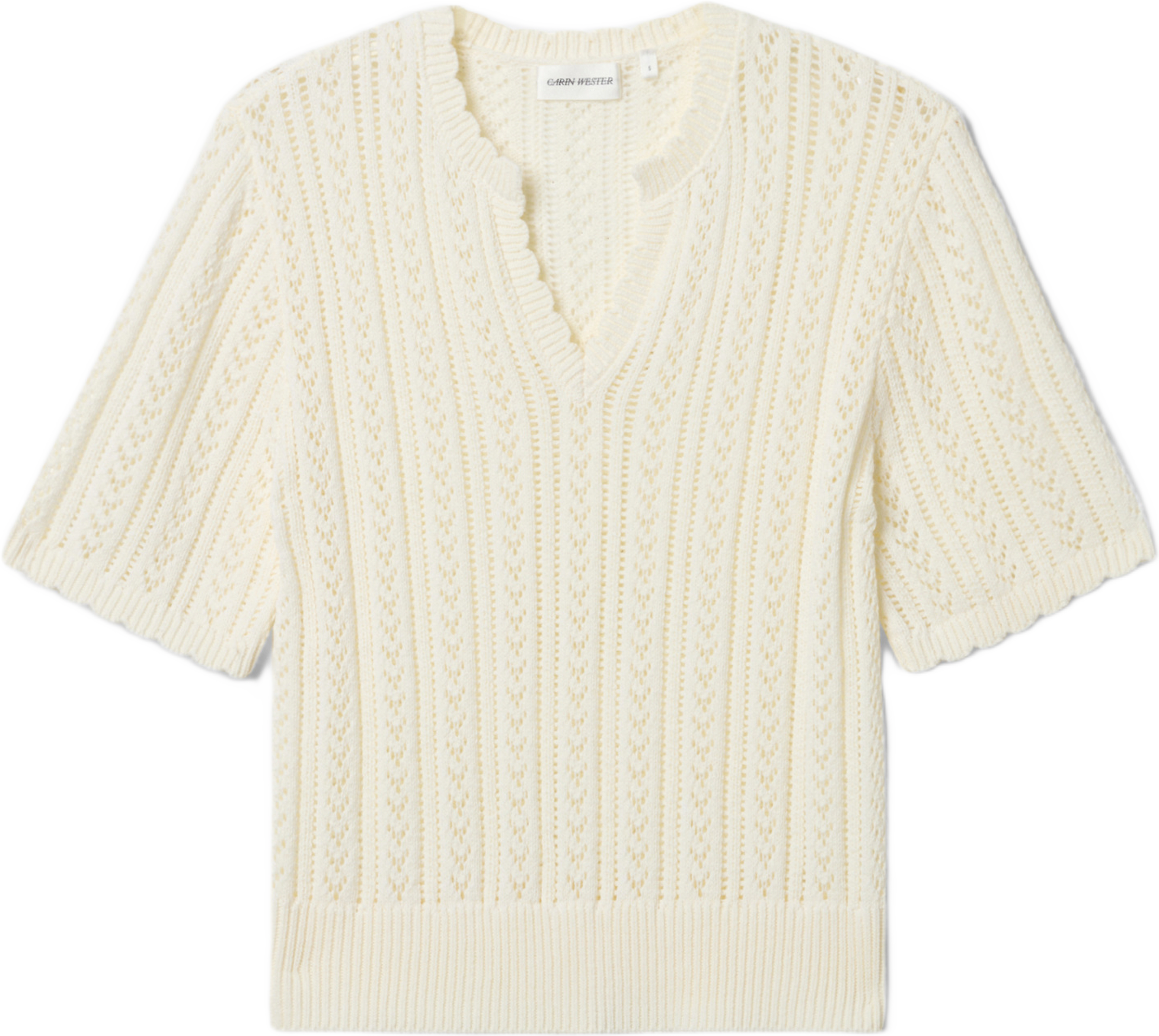 Pointellestickad jumper EMI