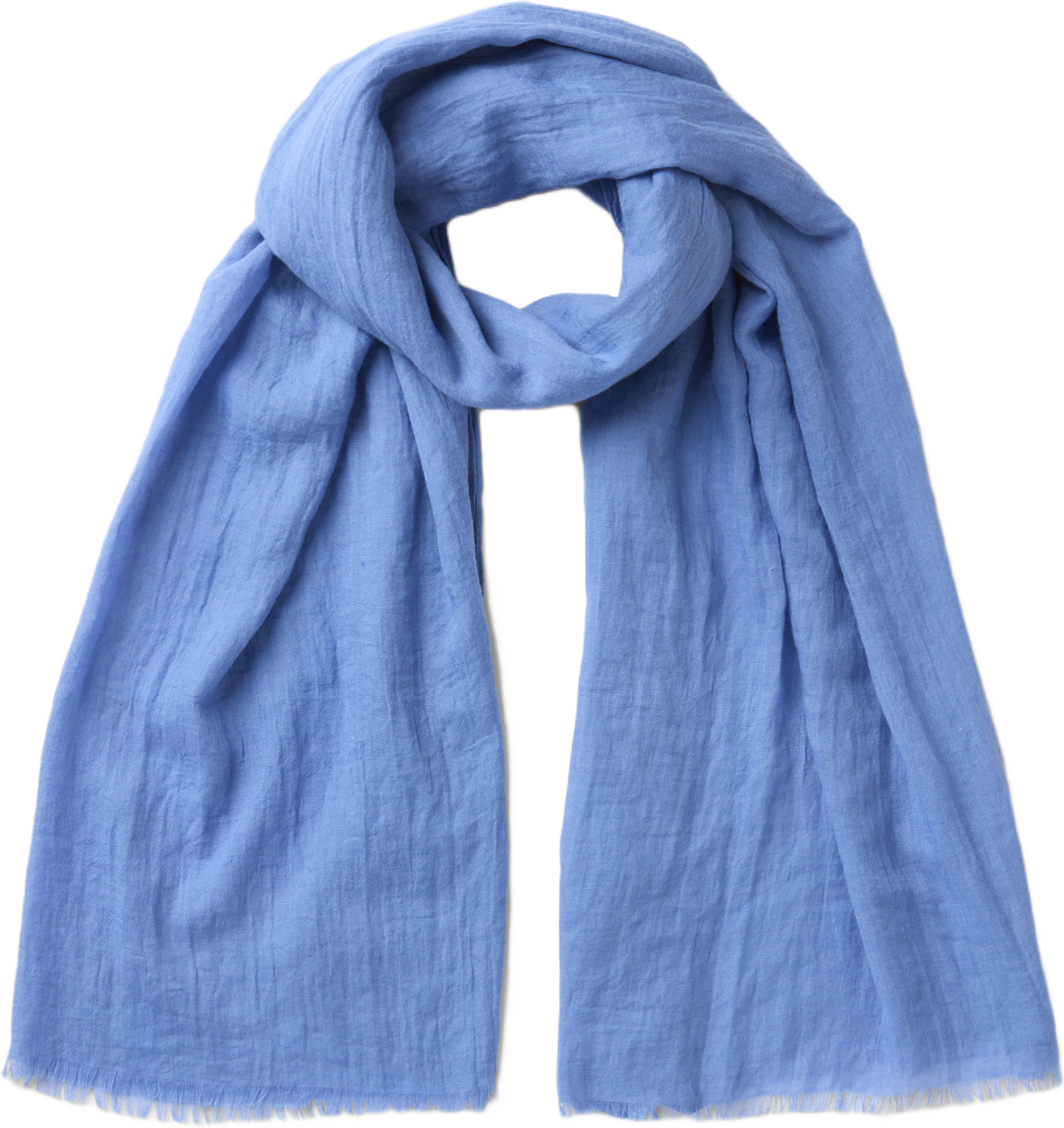 Scarf i viskosmix LOLLY, från Å WOMAN, i färgen Mid Blue. Klicka för att öppna bilden i stort format