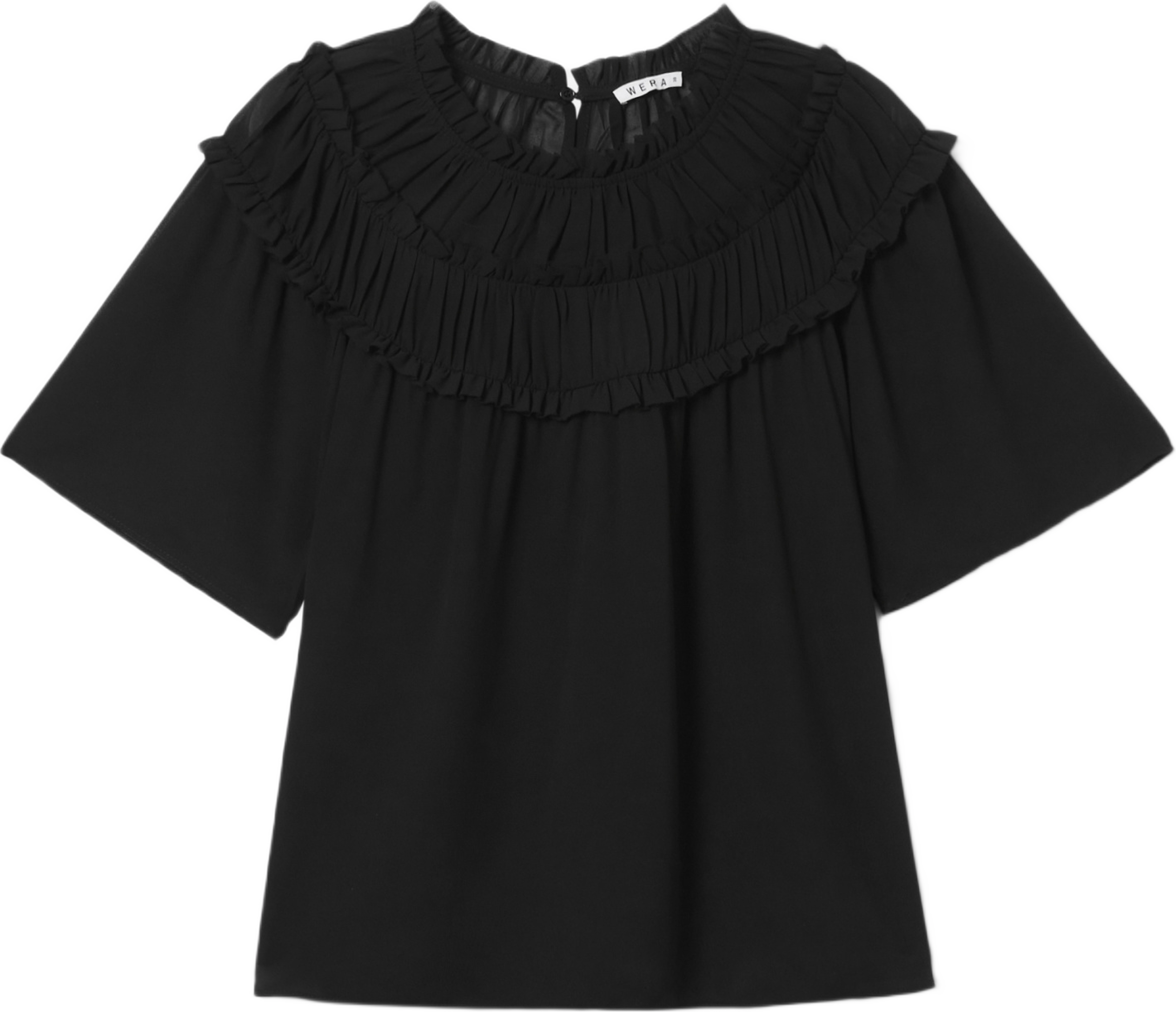 Blus med volang NOEMI