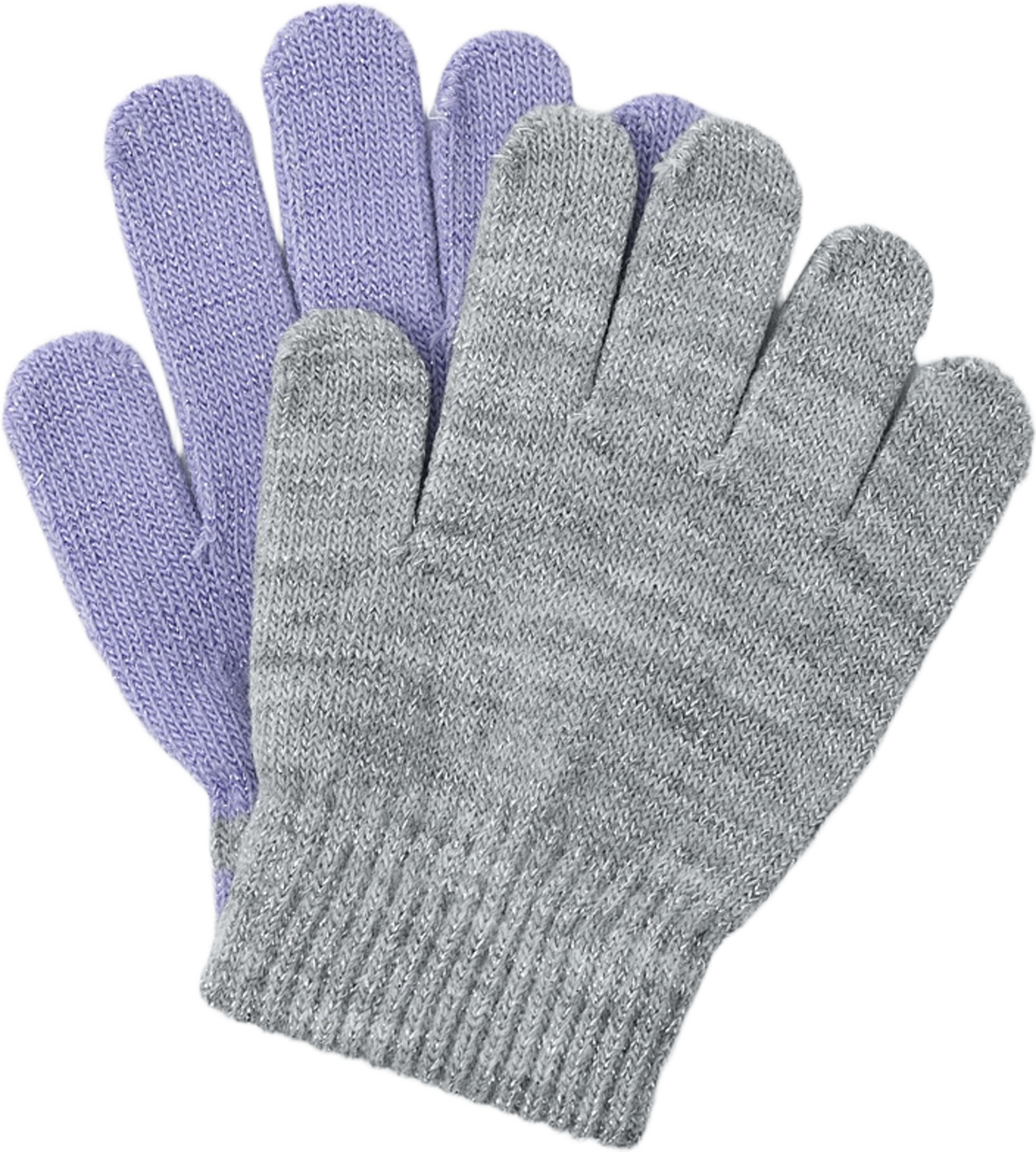 Glittriga fingervantar SOUTH, 2-pack, från RIKIKI, i färgen Purple. Klicka för att öppna bilden i stort format
