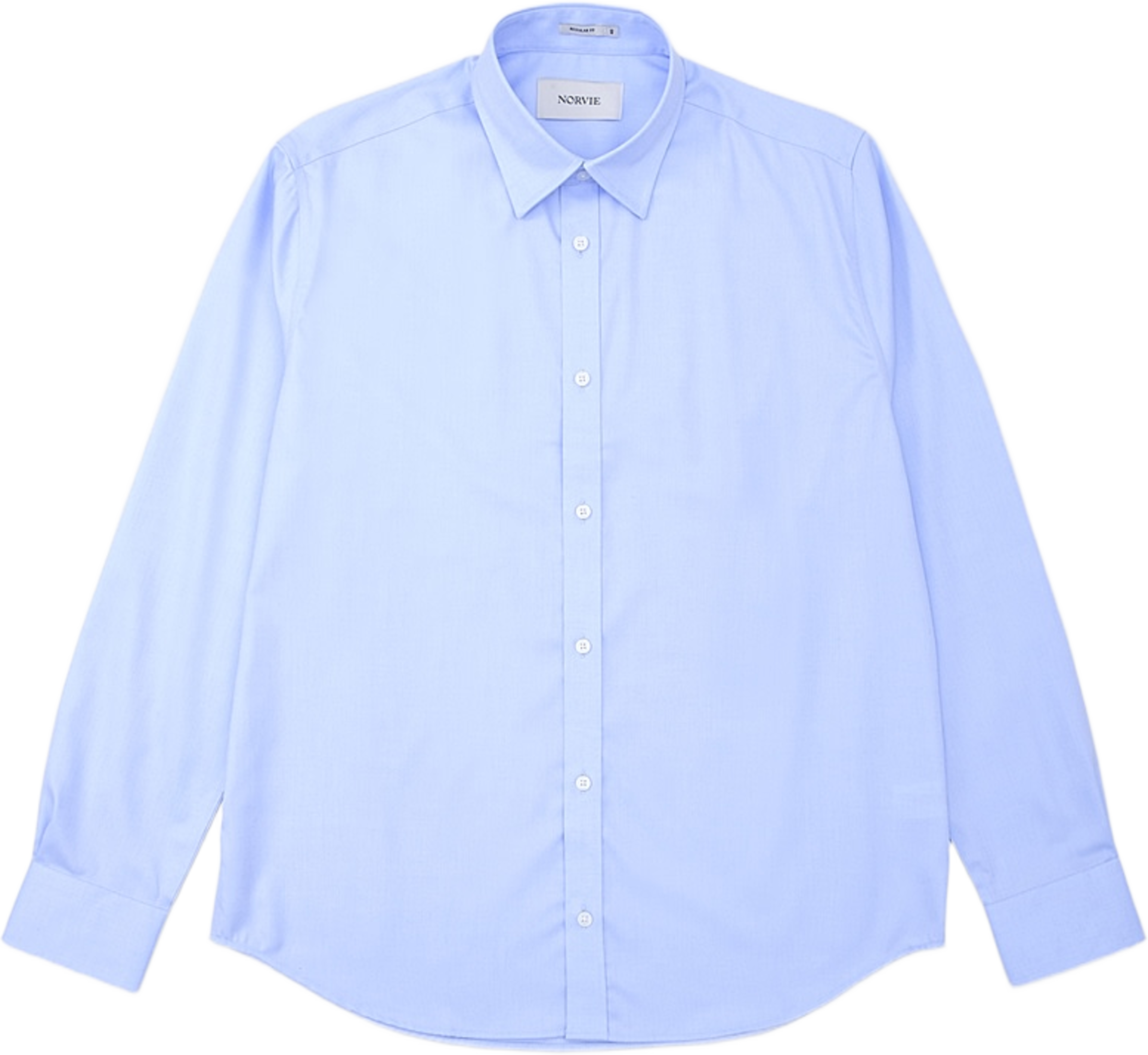 Twillvävd skjorta AXEL regular fit, från NORVIE, i färgen Light Blue. Klicka för att öppna bilden i stort format