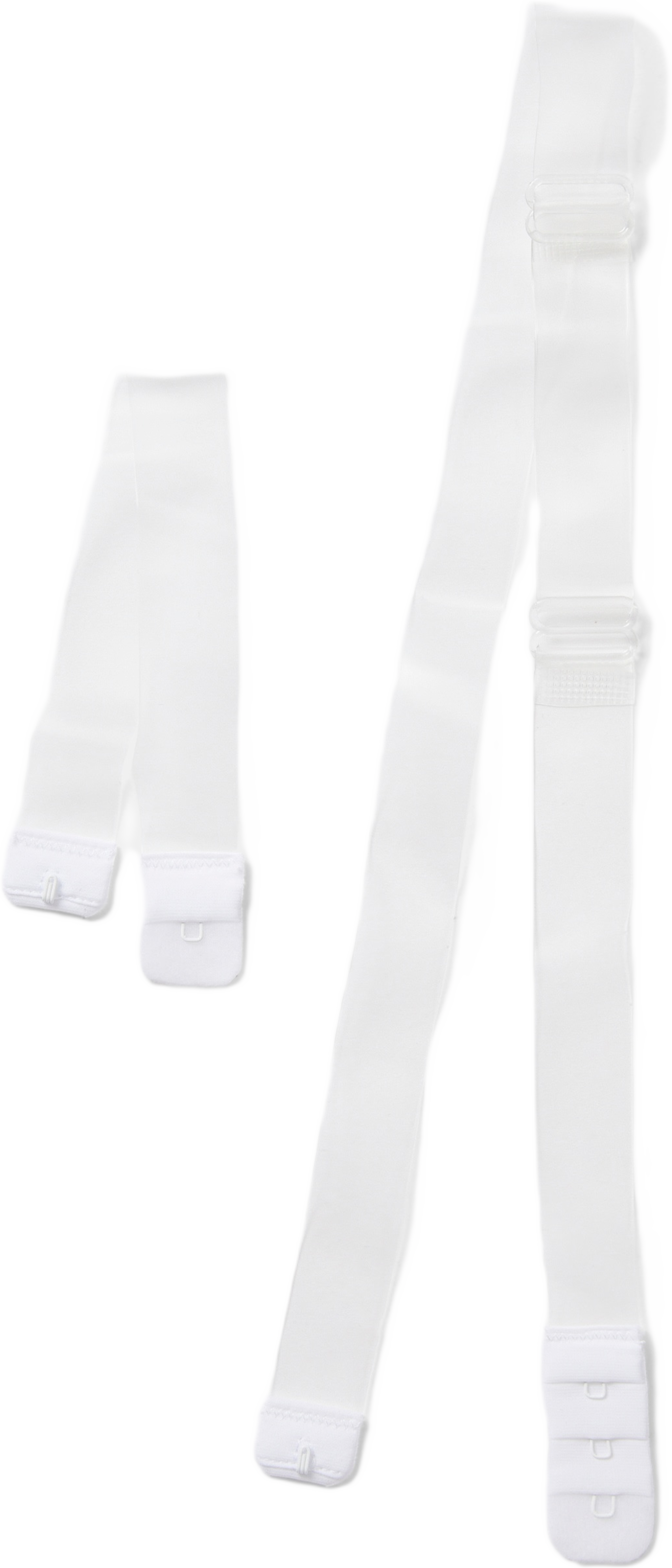 Transparenta bh-band för lågt skuren rygg, 1 par, från Å WOMAN, i färgen Clear.