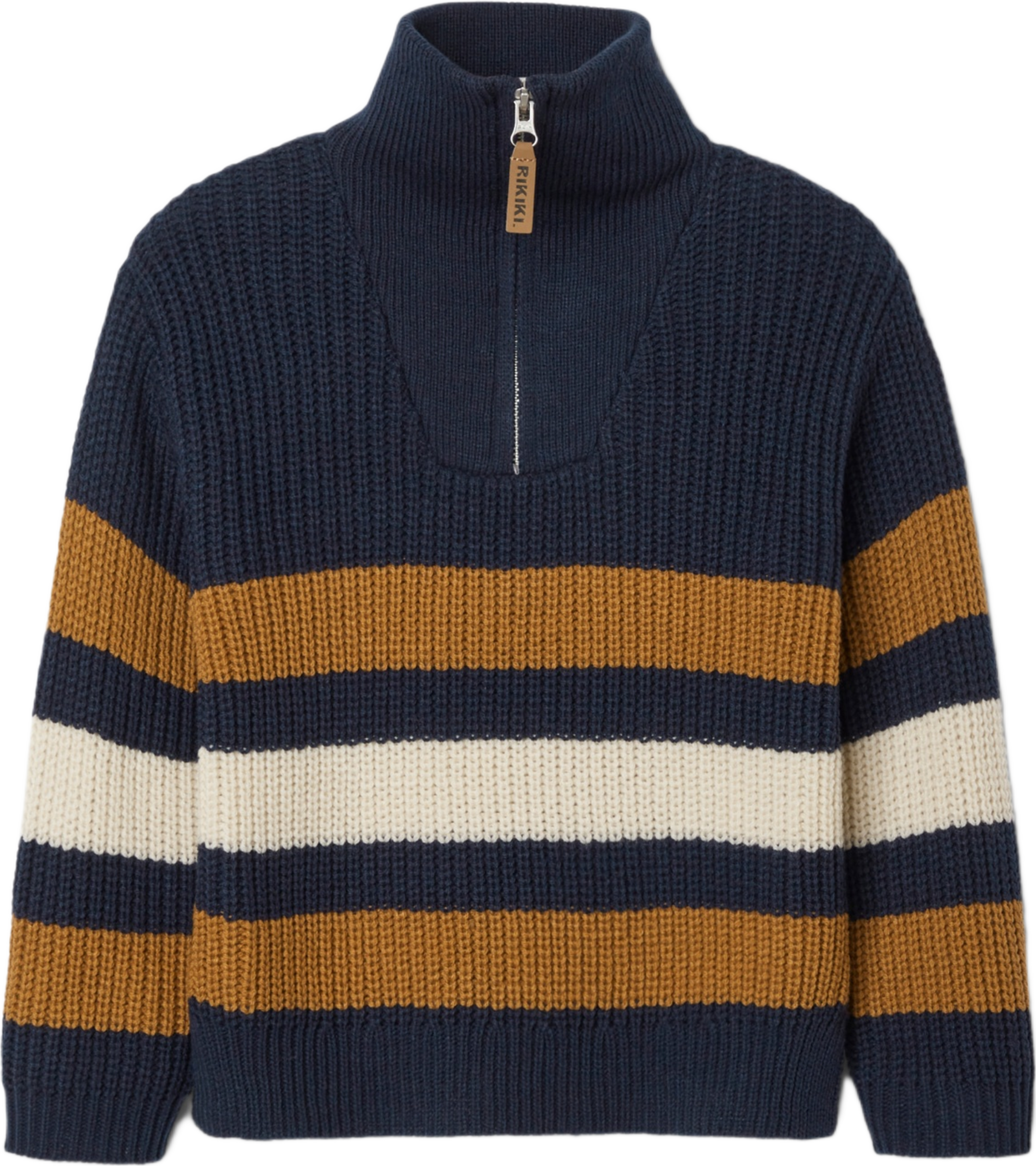 Stickad tröja med half-zip GRAHAM
