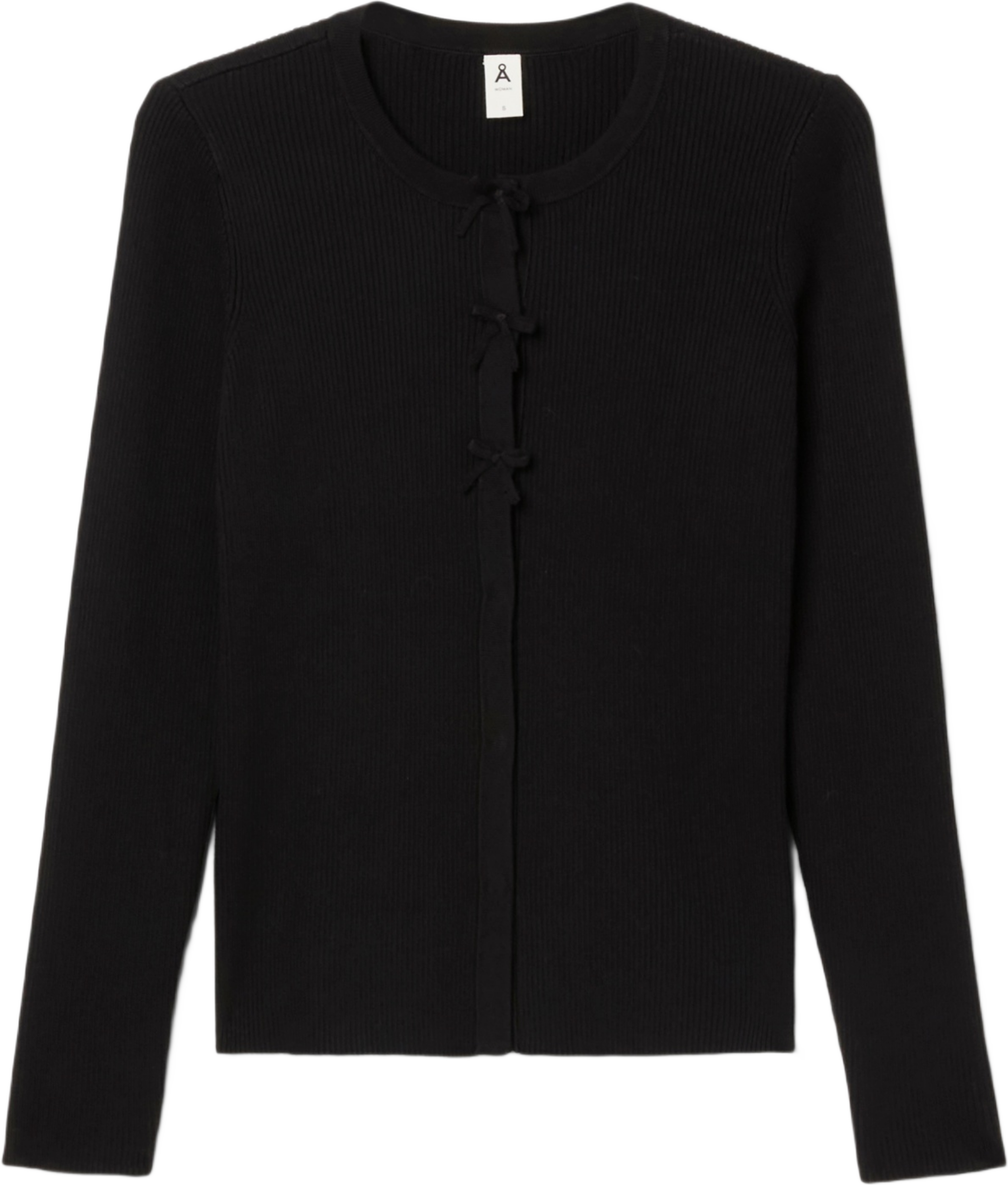 Cardigan med rosett INGA