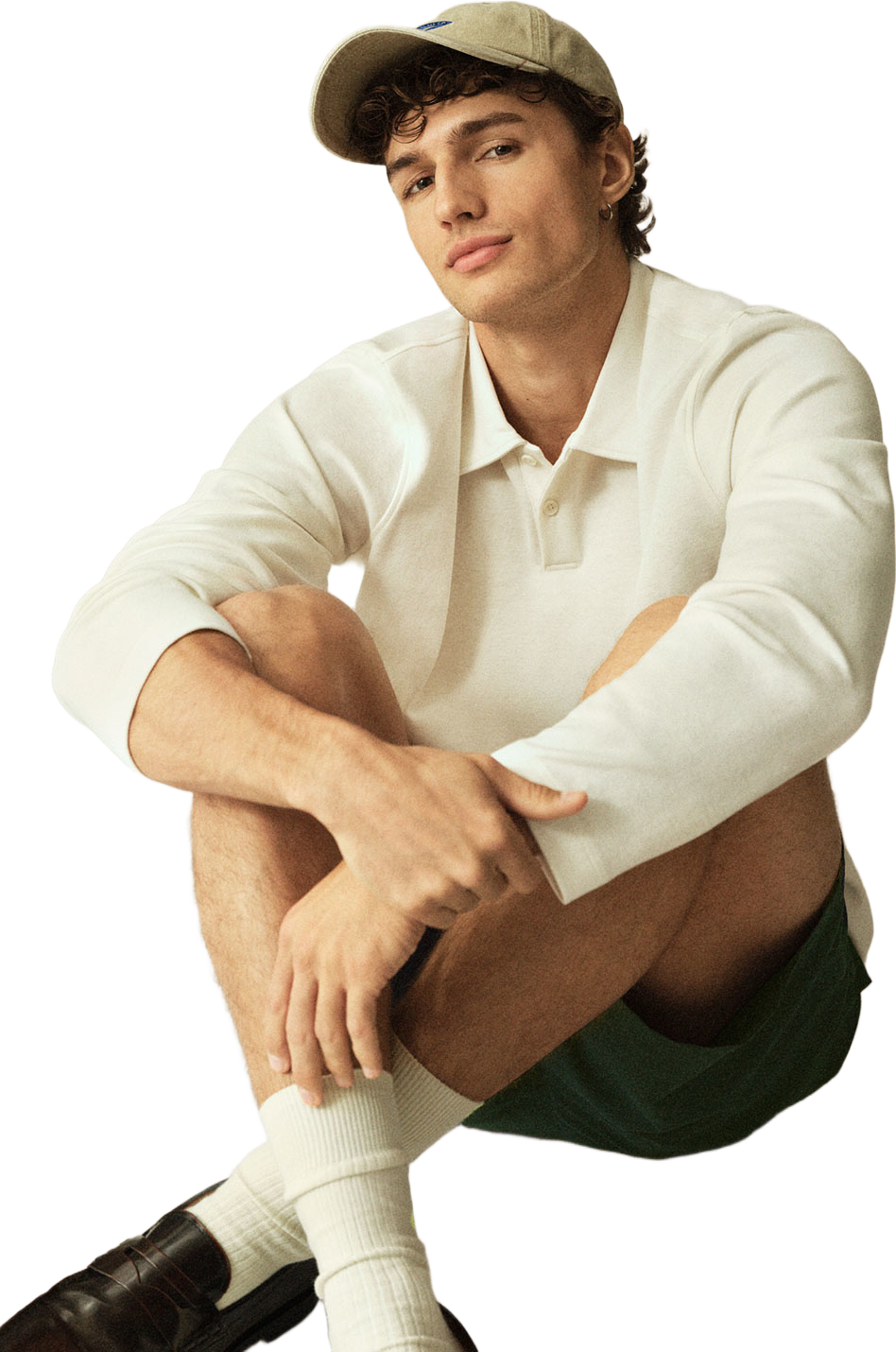 Långärmad pikétröja WALKER, från NORVIE, i färgen Offwhite 2. Klicka för att öppna bilden i stort format