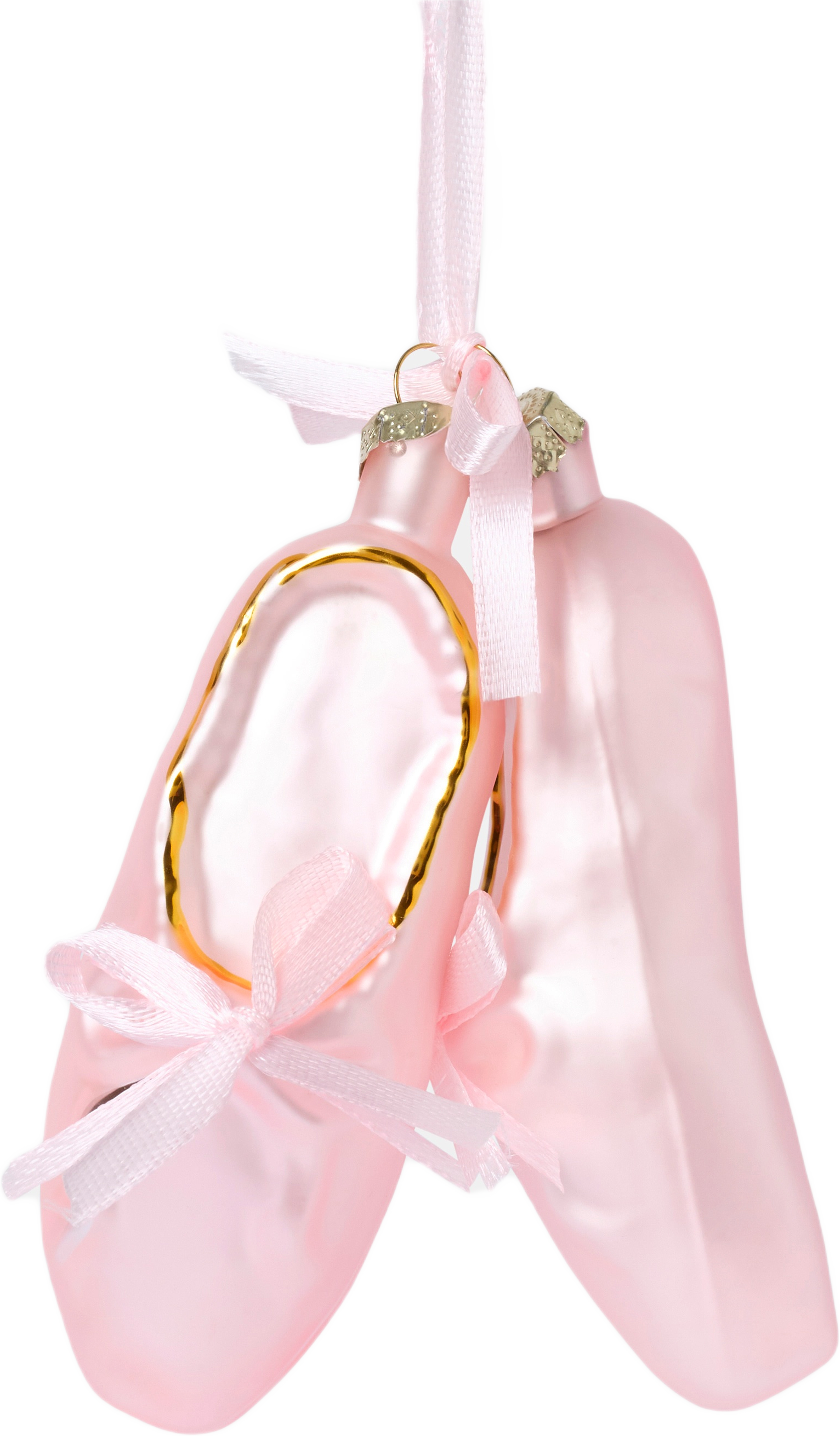 Julgranshänge i glas BALLERINASKOR, från Åhléns Home, i färgen Light Pink. Klicka för att öppna bilden i stort format