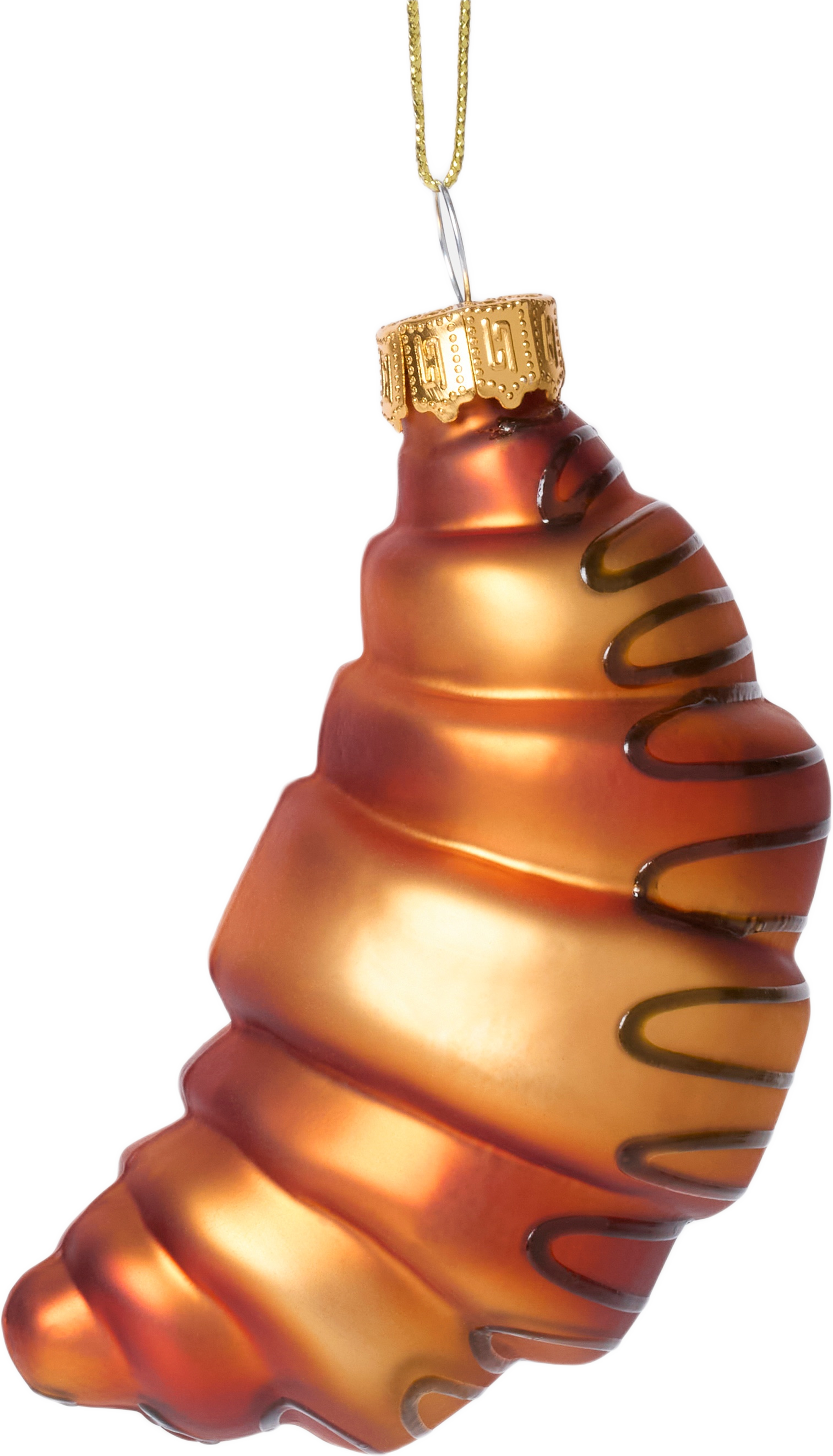 Julgranshänge i glas CROISSANT, från Åhléns Home, i färgen Brown. Klicka för att öppna bilden i stort format