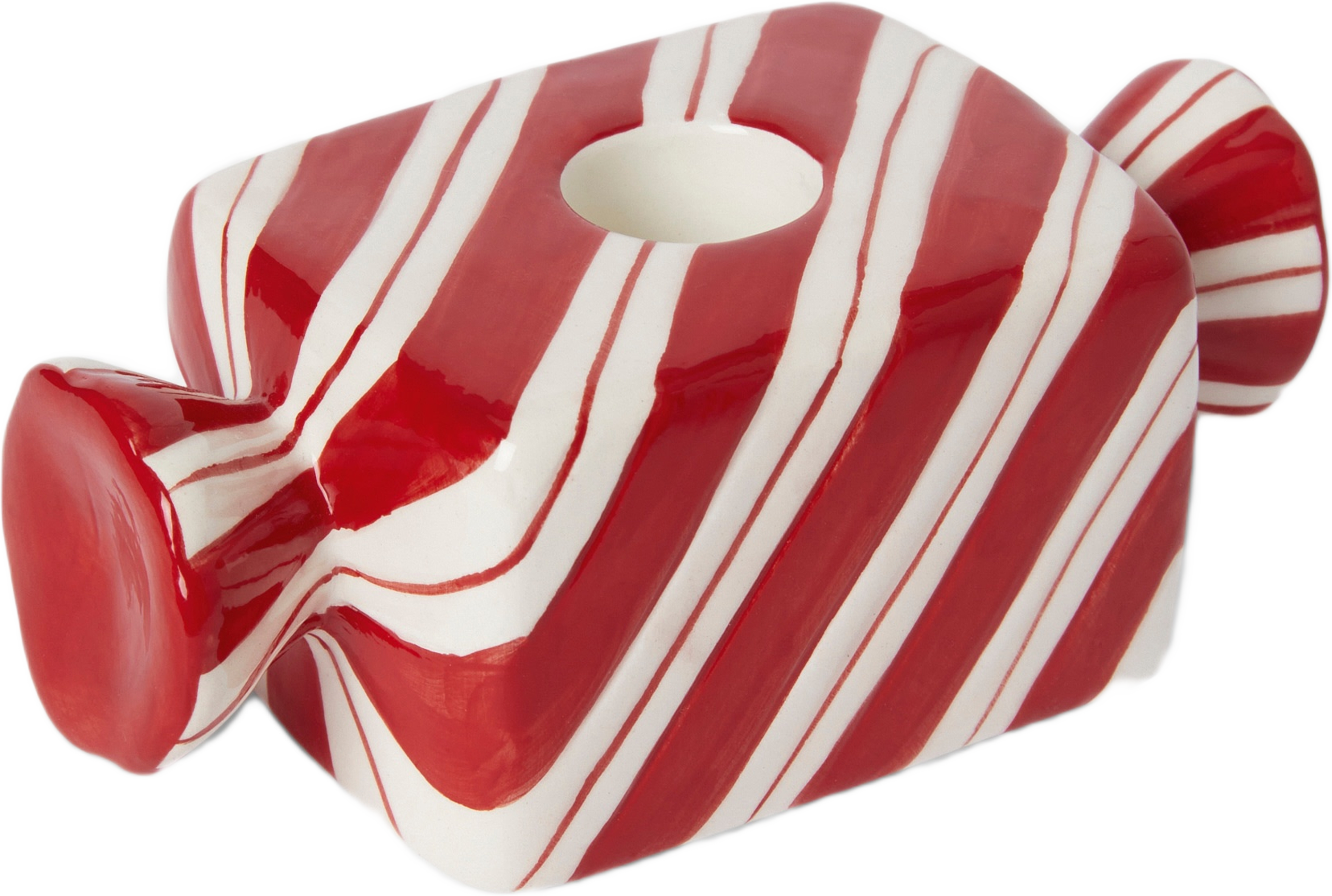 Ljusstake CHRISTMAS CANDY, från Åhléns Home, i färgen Red Stripe. Klicka för att öppna bilden i stort format