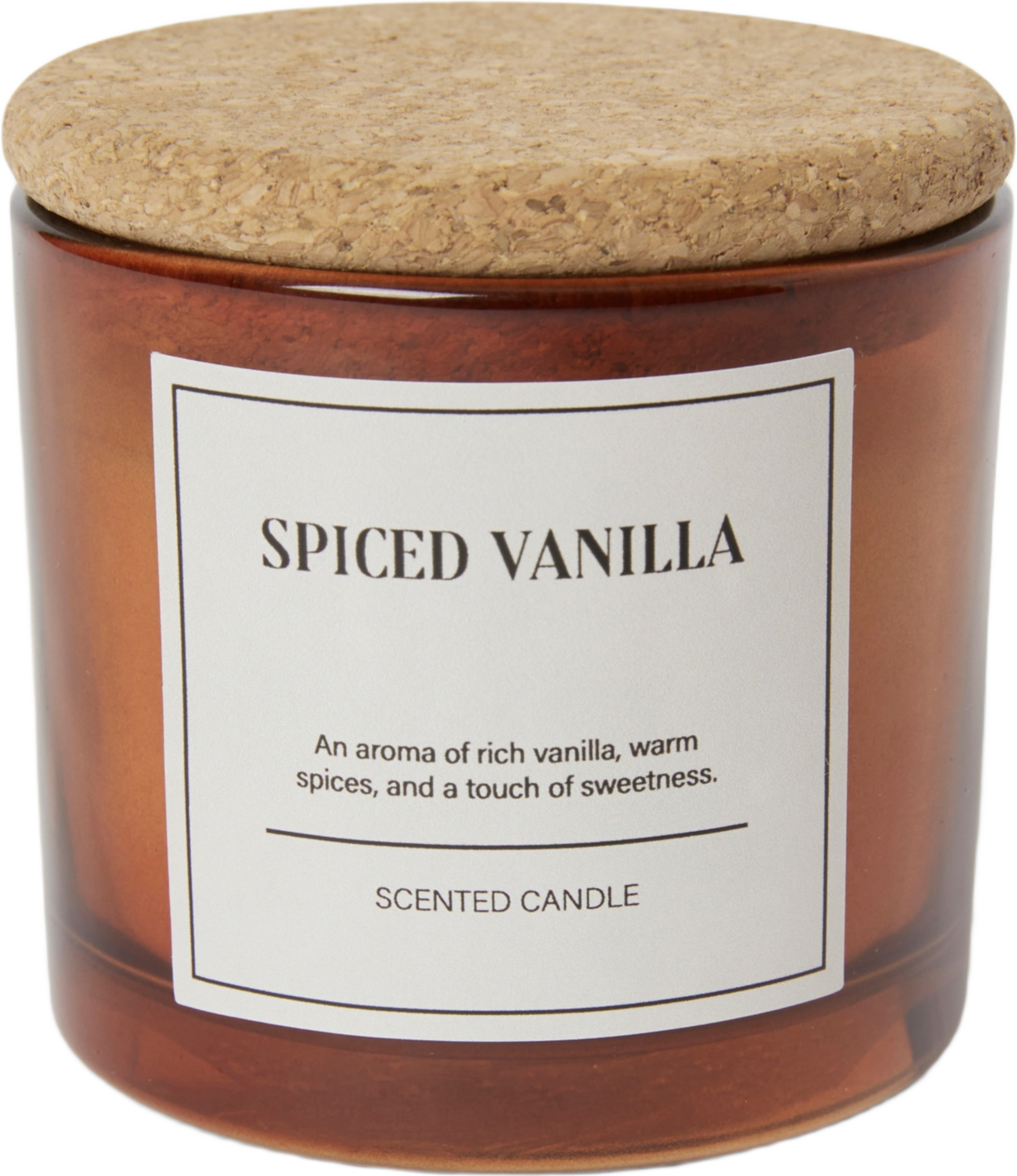 Doftljus med korklock CORA 6 cm, från Åhléns Home, i färgen Amber. Klicka för att öppna bilden i stort format