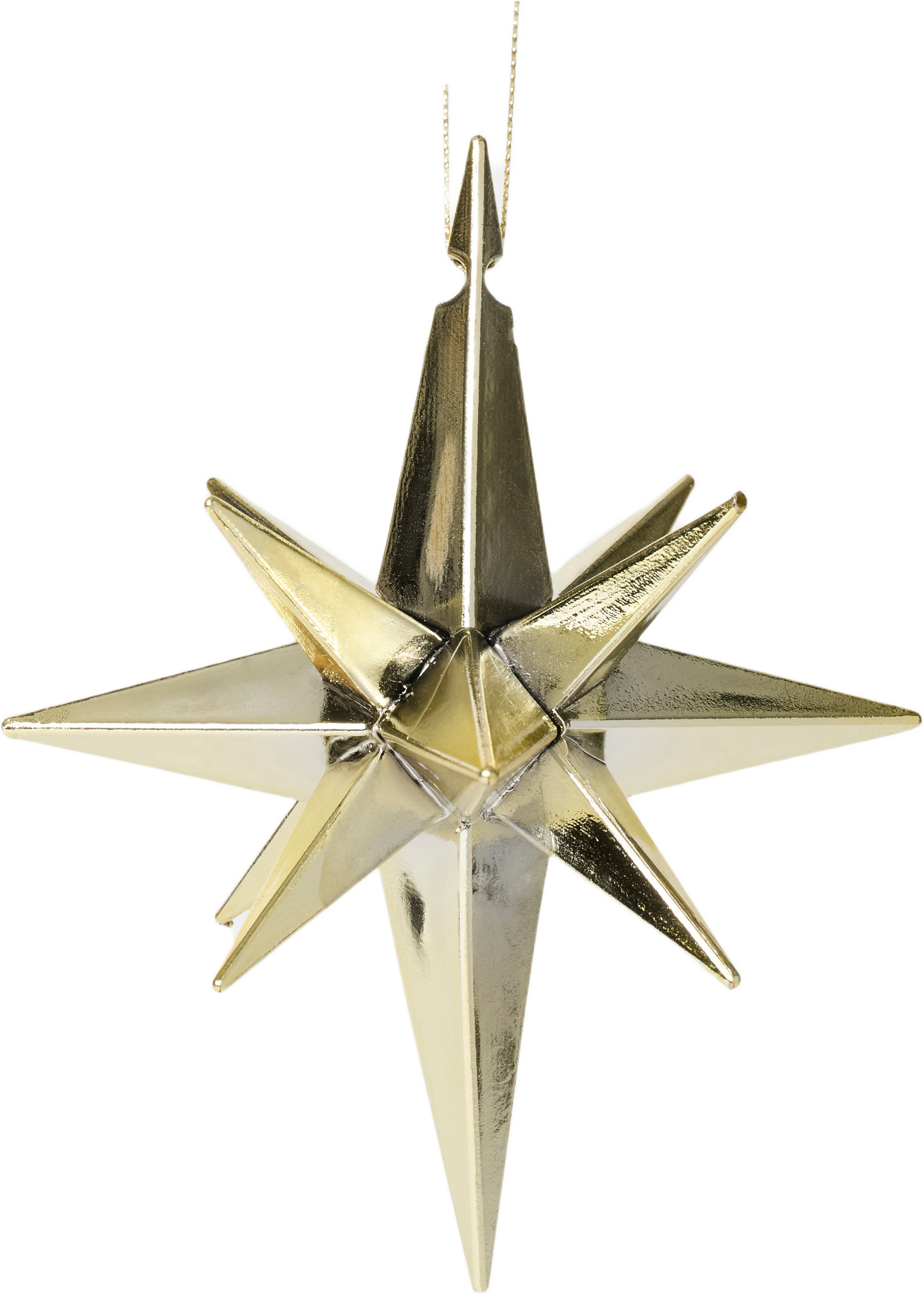 Julgranshänge STAR 3D, från Åhléns Home, i färgen Gold. Klicka för att öppna bilden i stort format