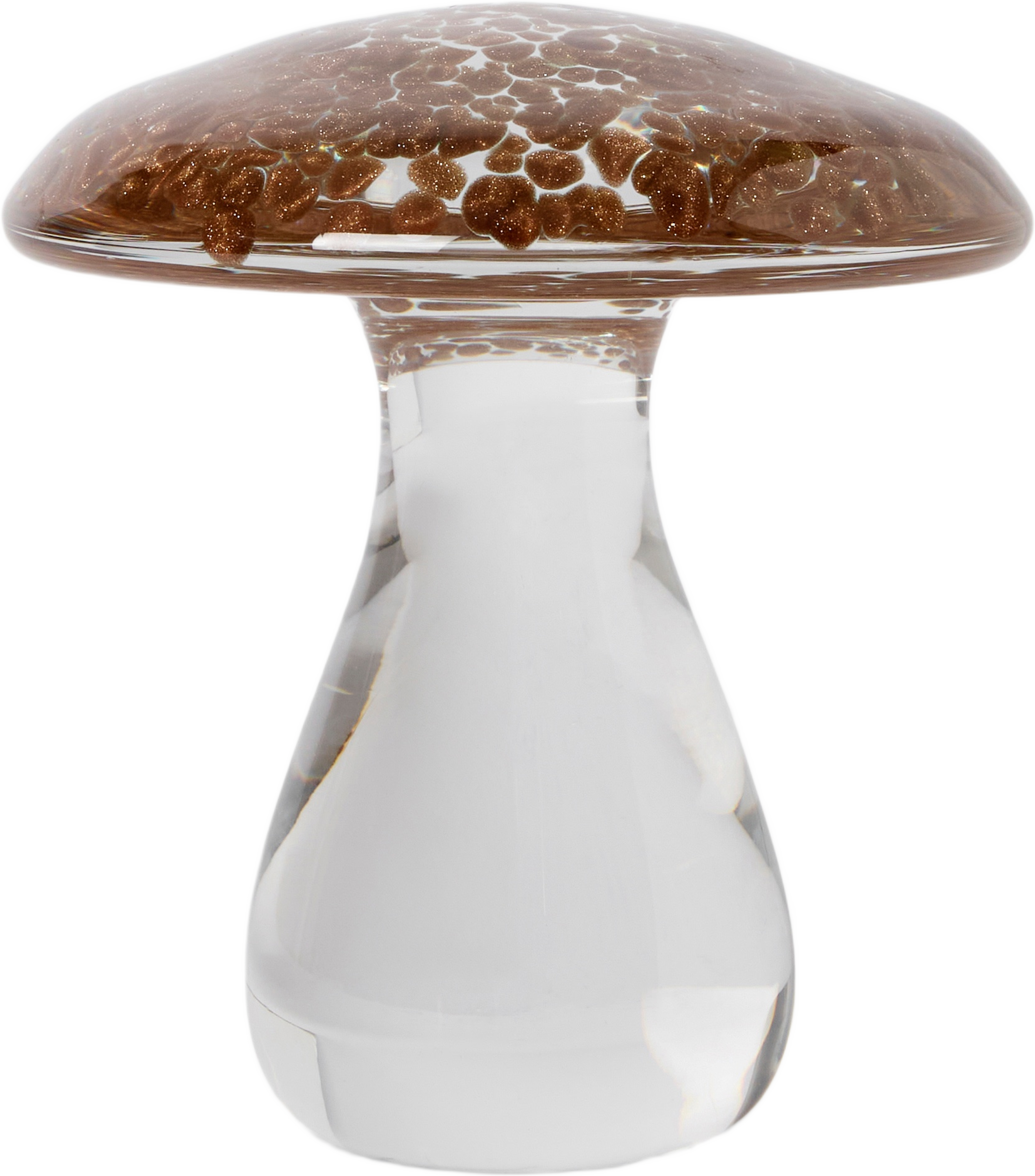 Dekoration i glas svamp 10,5 cm, från Åhléns Home, i färgen Brown. Klicka för att öppna bilden i stort format
